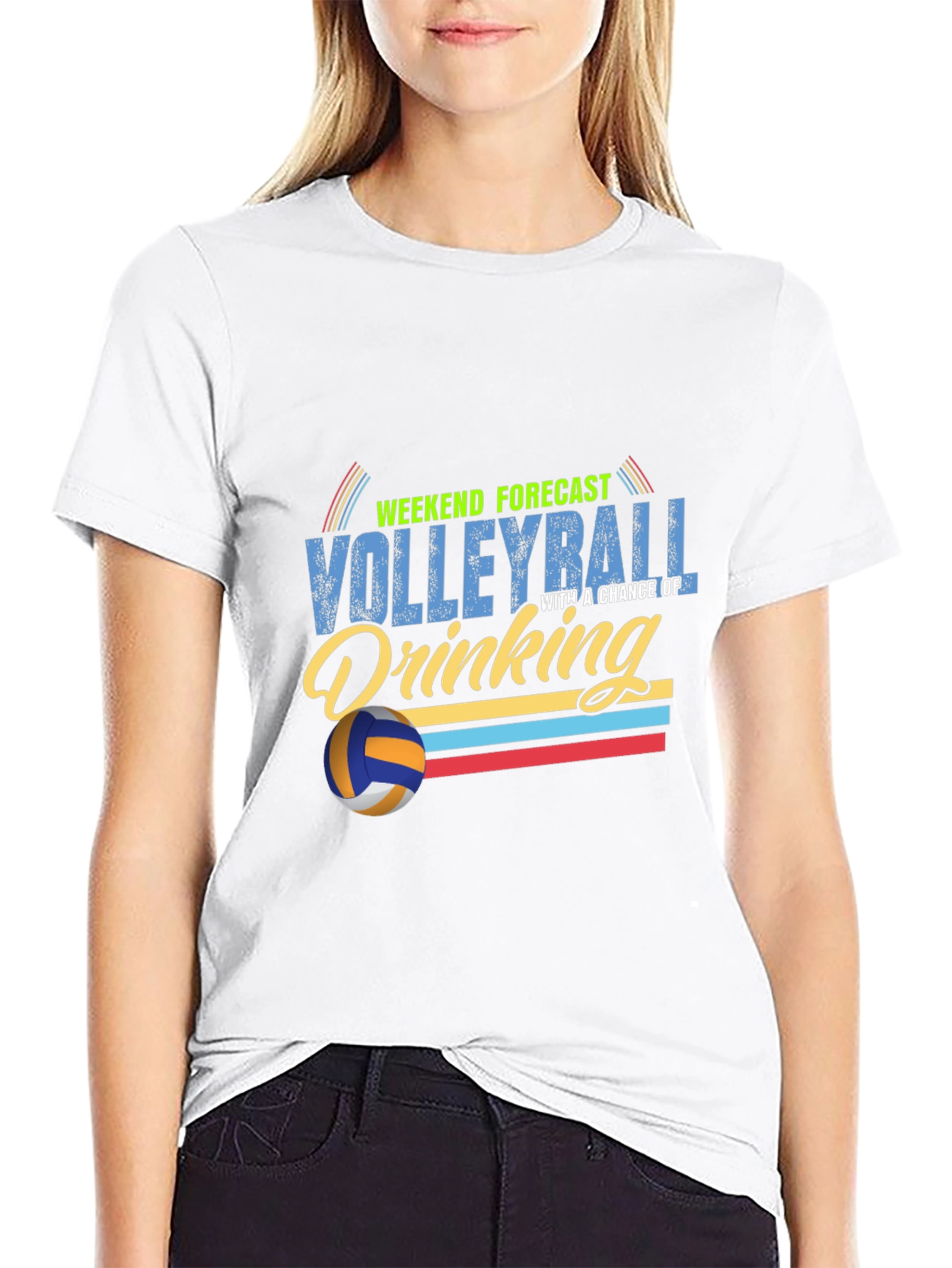 Volleyball & Drinking Weekend Forecast T-Shirt