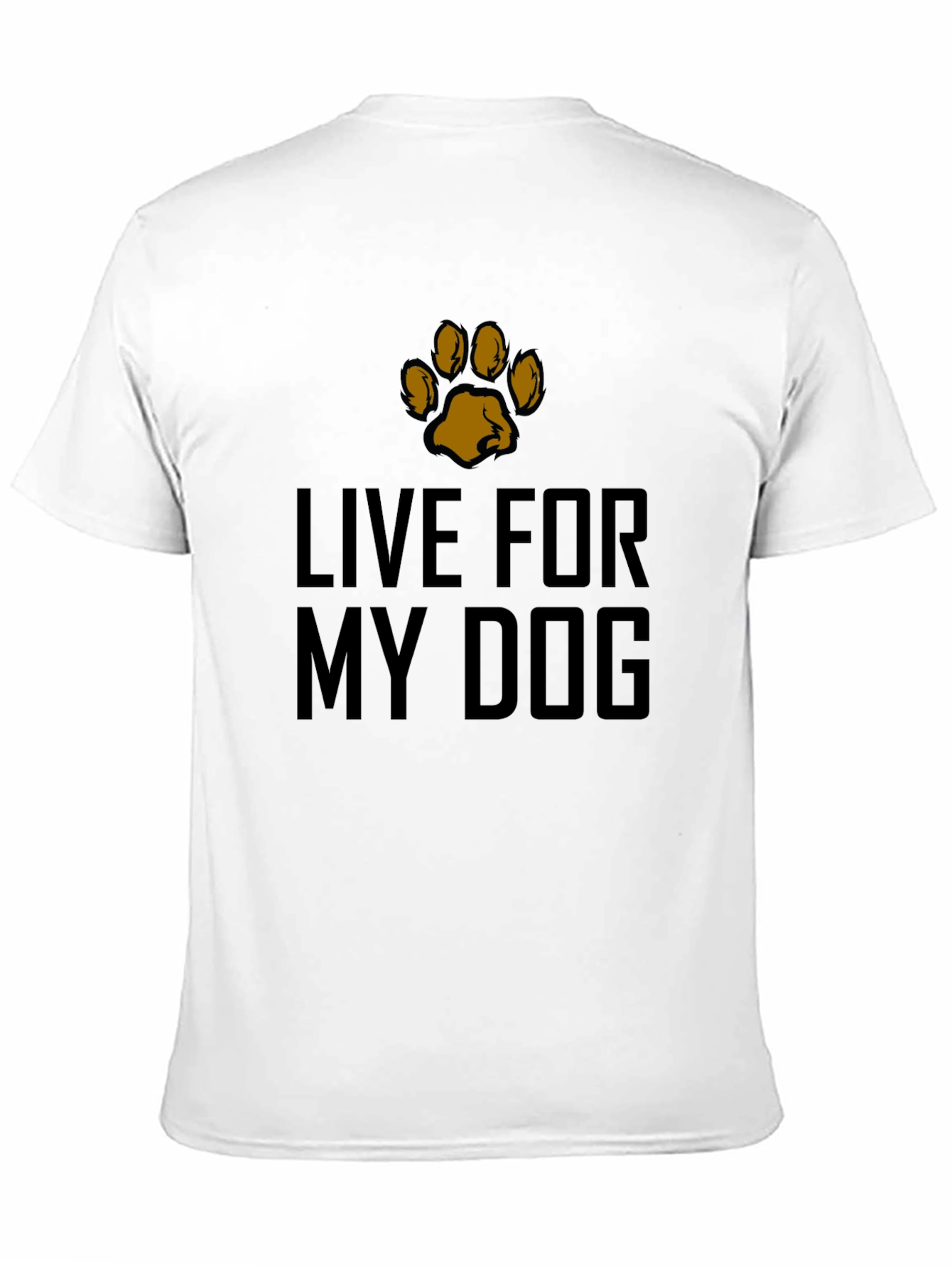 Live For My Dog Black Graphic Tee