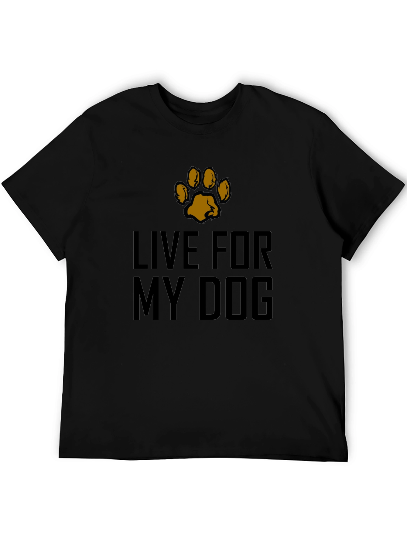 Live For My Dog Black Graphic Tee