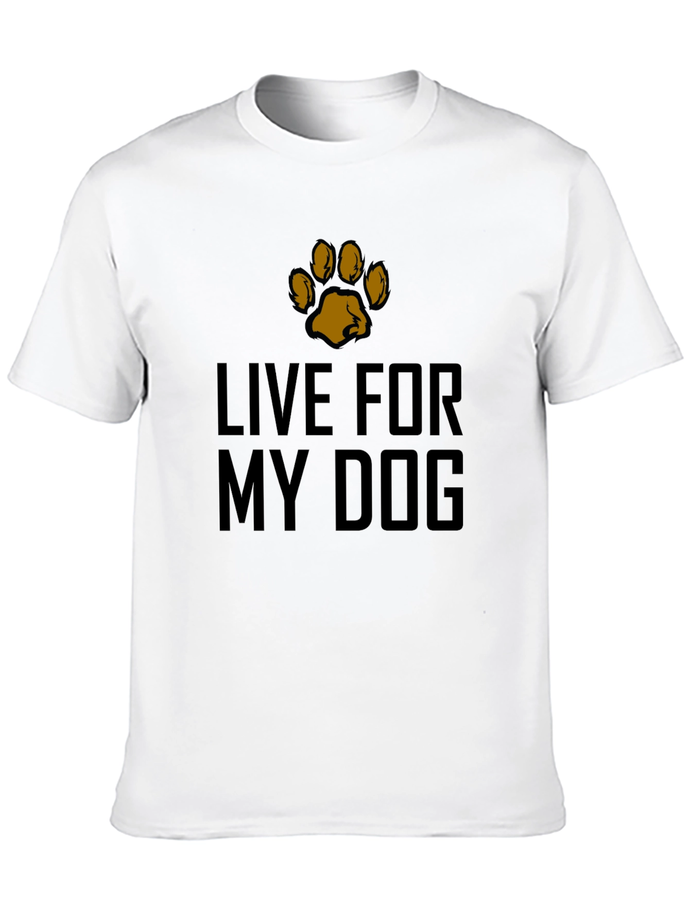 Live For My Dog Black Graphic Tee