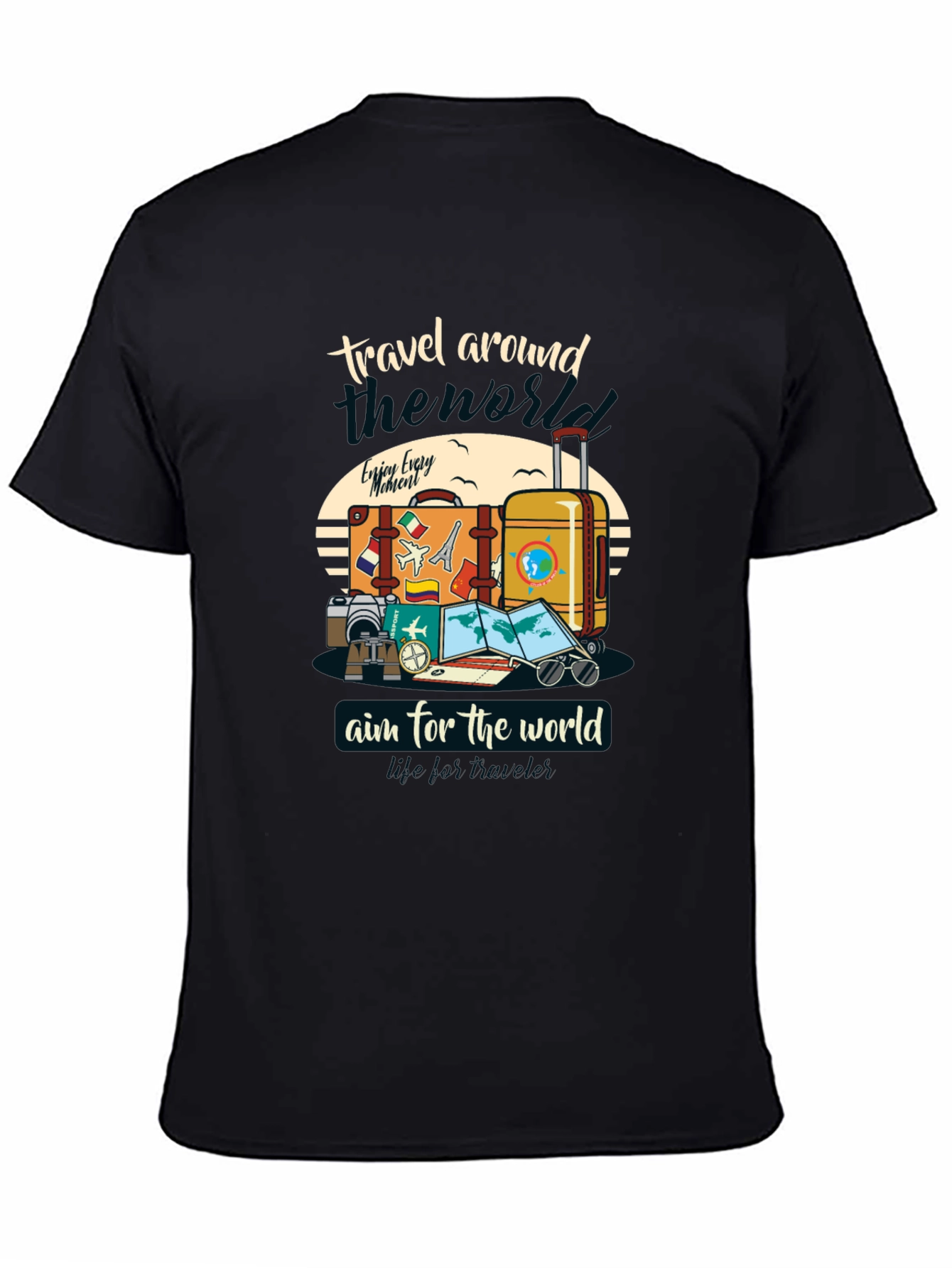 Travel Around the World Graphic T-Shirt