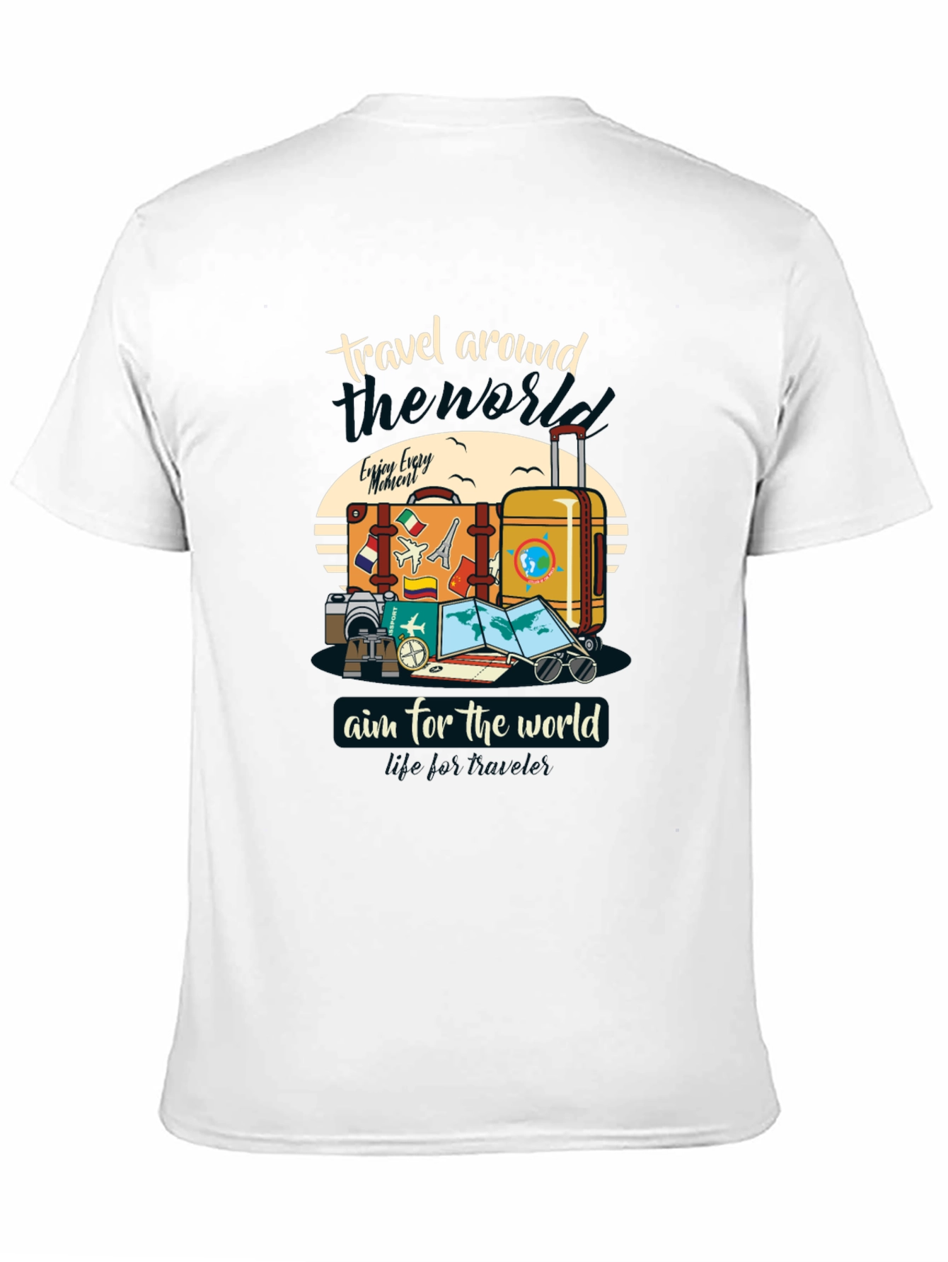 Travel Around the World Graphic T-Shirt