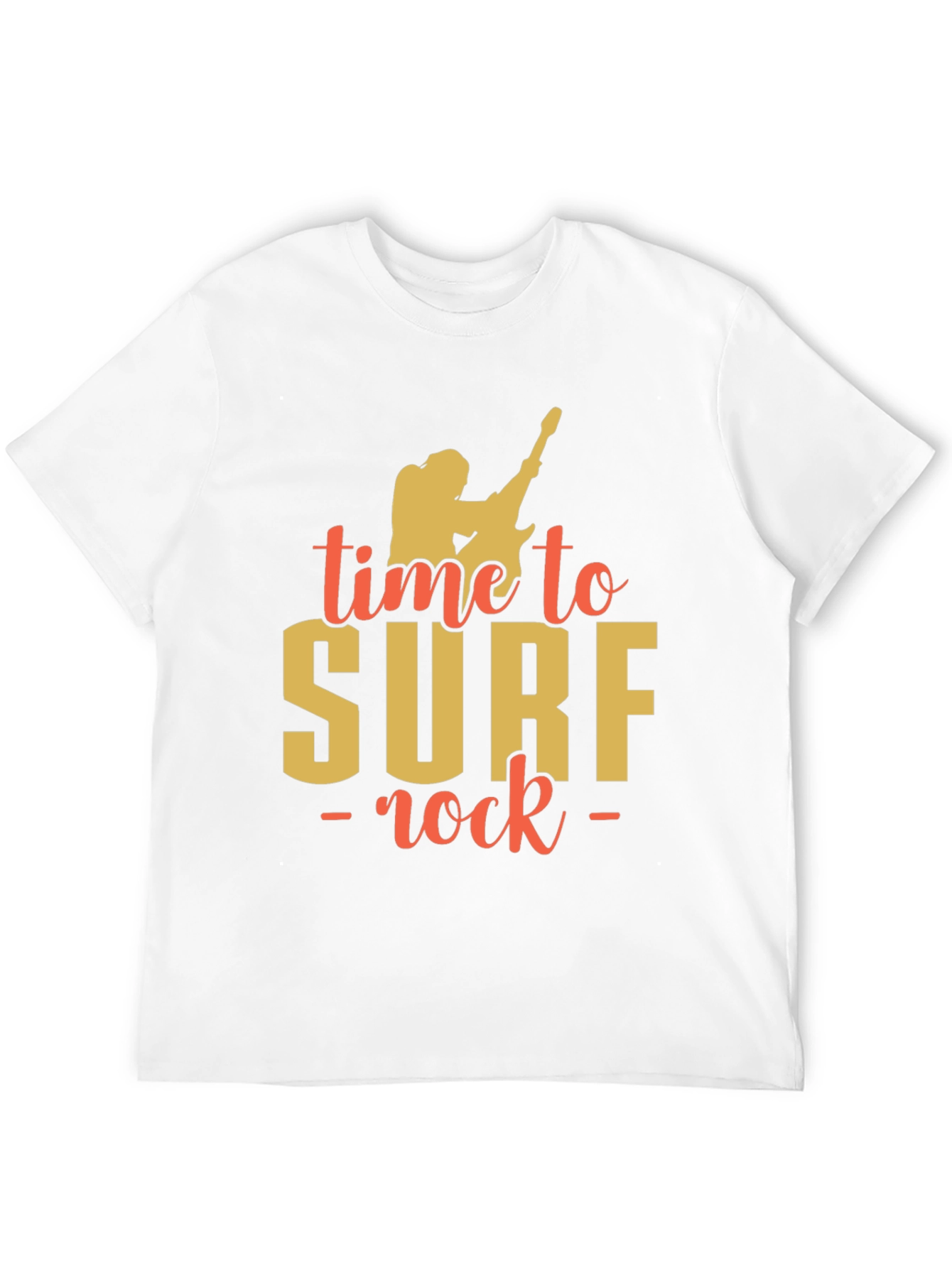 Time to Surf Rock Graphic T-Shirt - Black