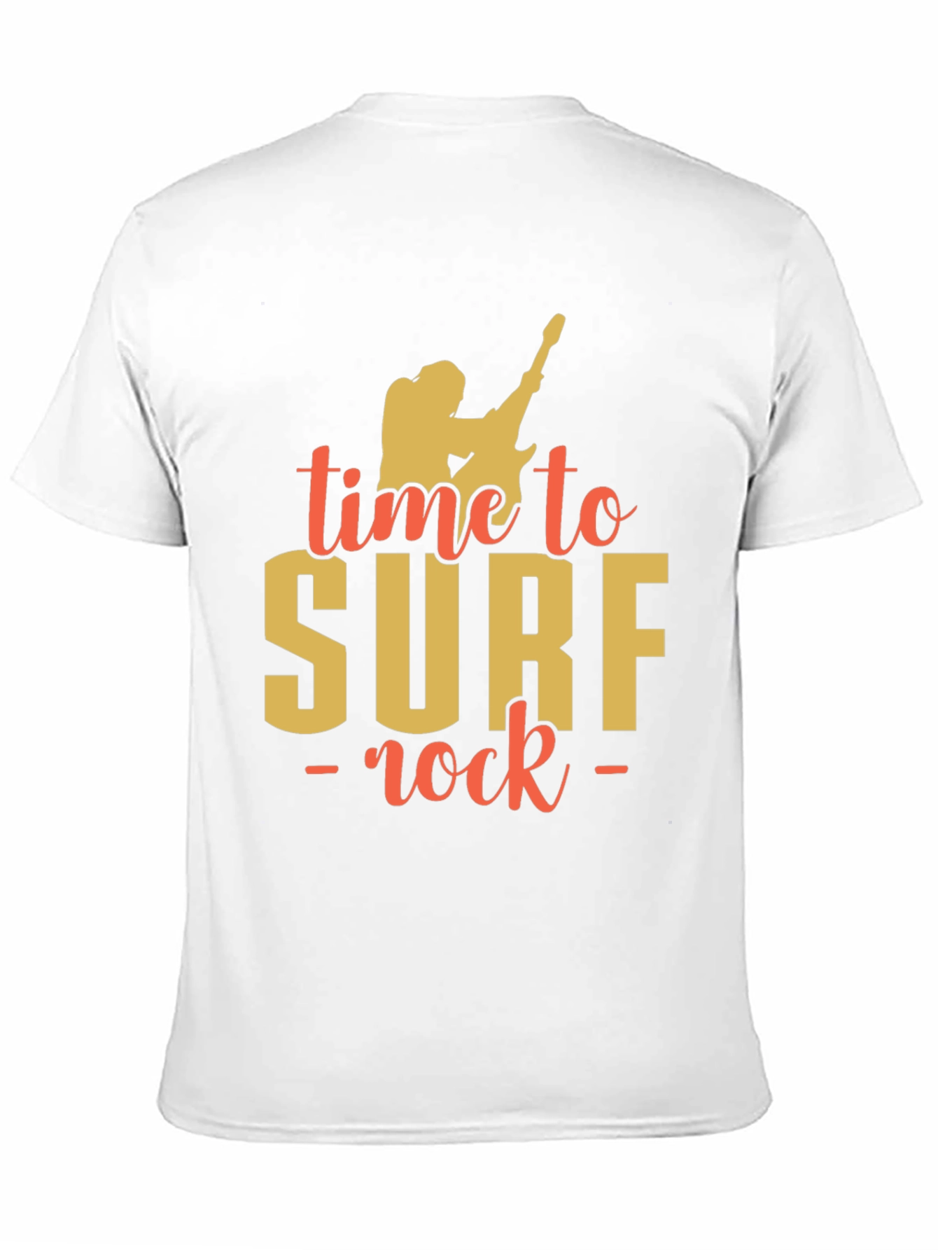 Time to Surf Rock Graphic T-Shirt - Black