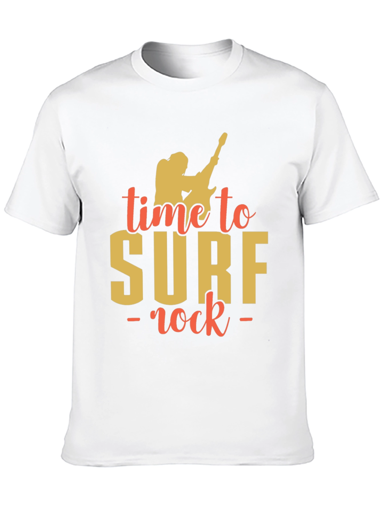 Time to Surf Rock Graphic T-Shirt - Black