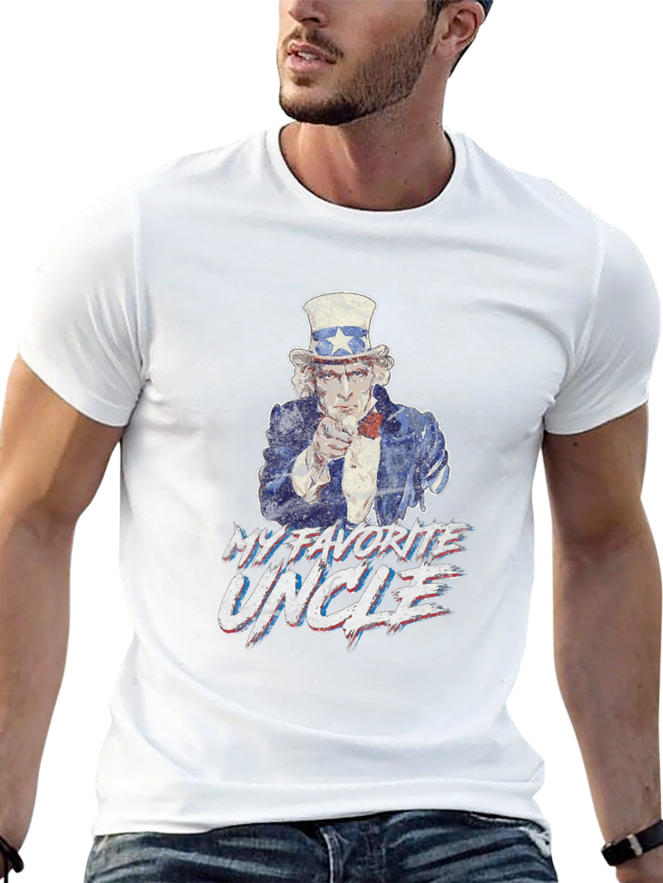 My Favorite Uncle Patriotic Graphic Tee