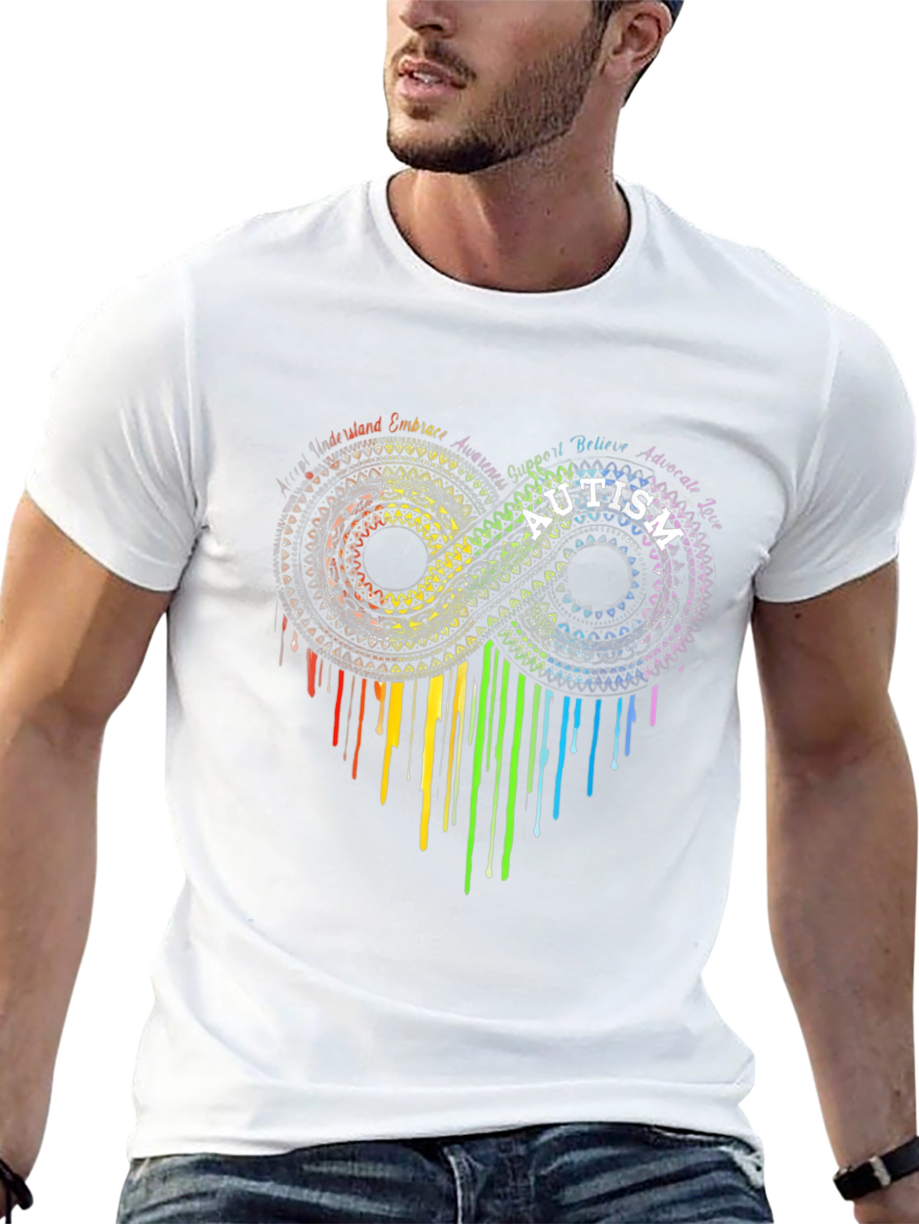 Autism Awareness Infinity Heart Graphic Tee