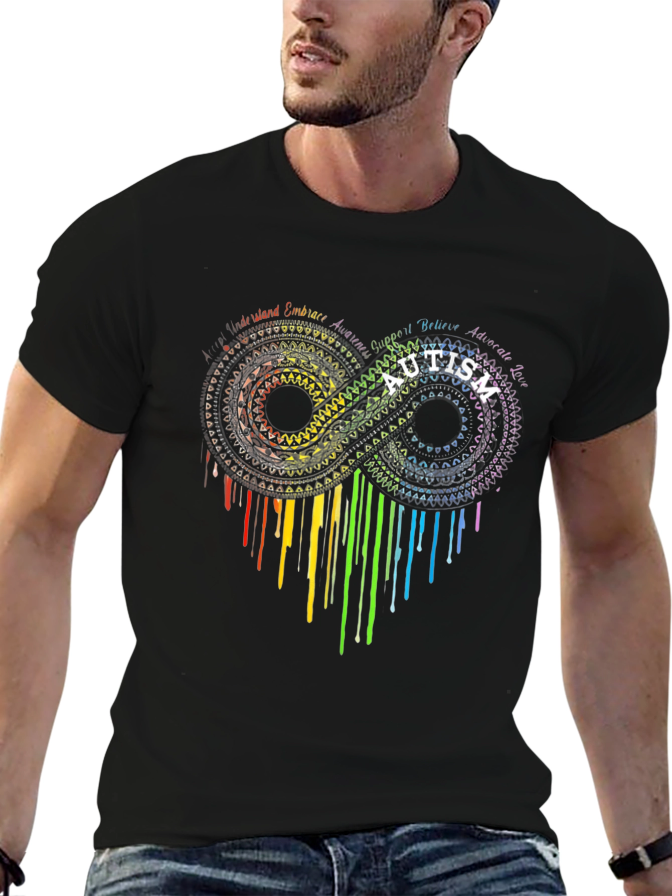 Autism Awareness Infinity Heart Graphic Tee
