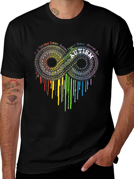 Autism Awareness Infinity Heart Graphic Tee