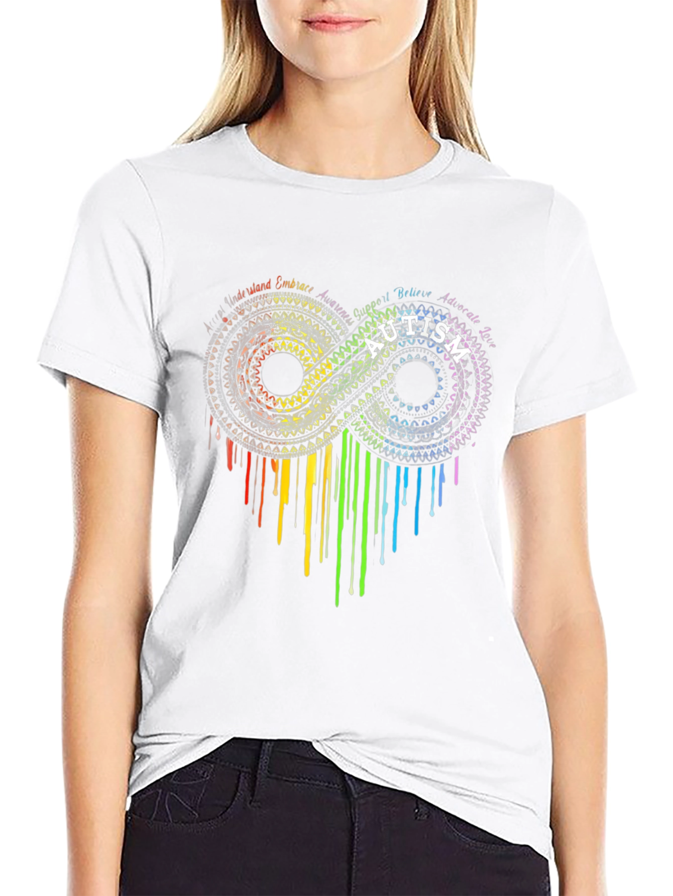 Autism Awareness Infinity Heart Graphic Tee