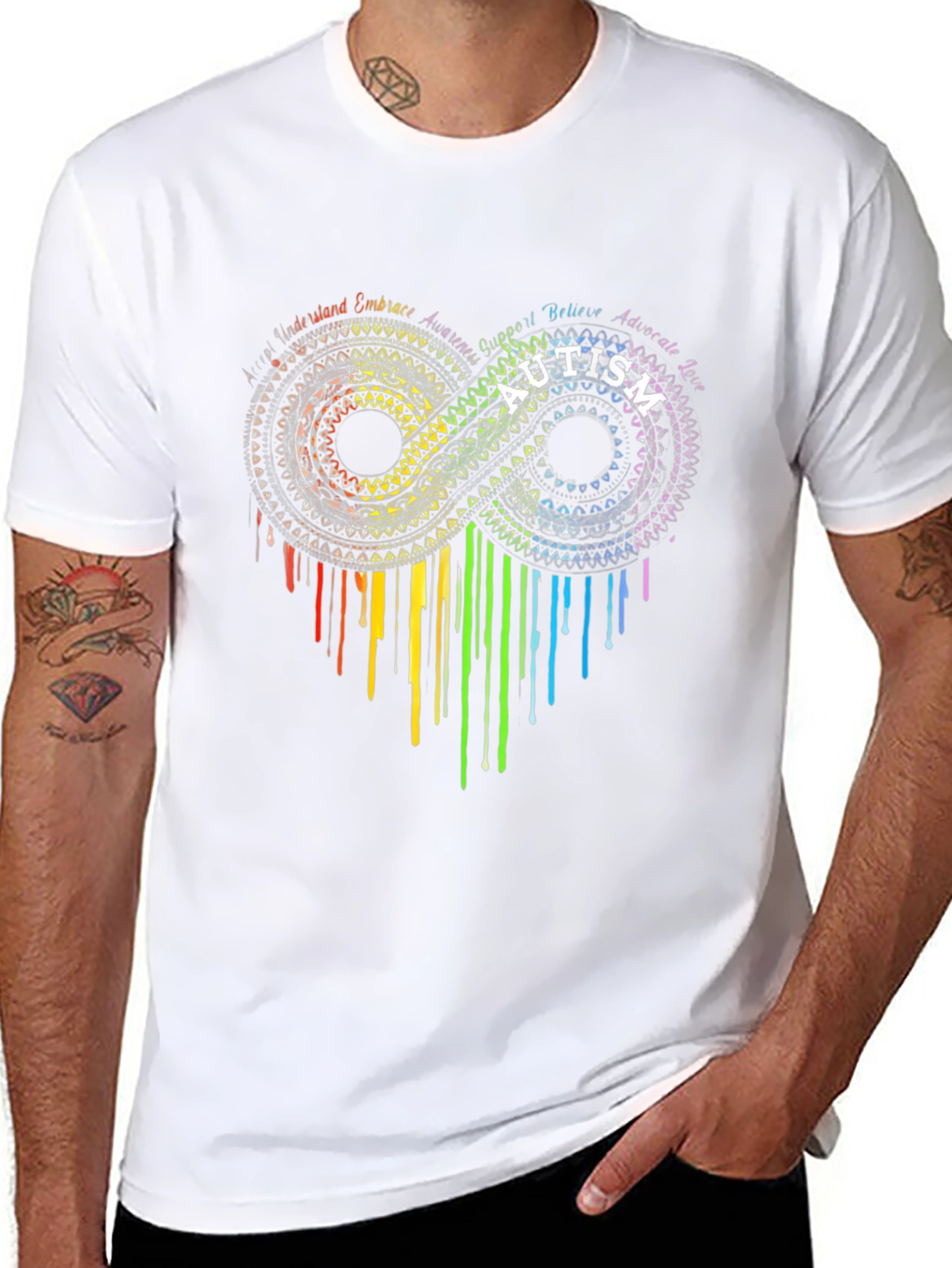 Autism Awareness Infinity Heart Graphic Tee