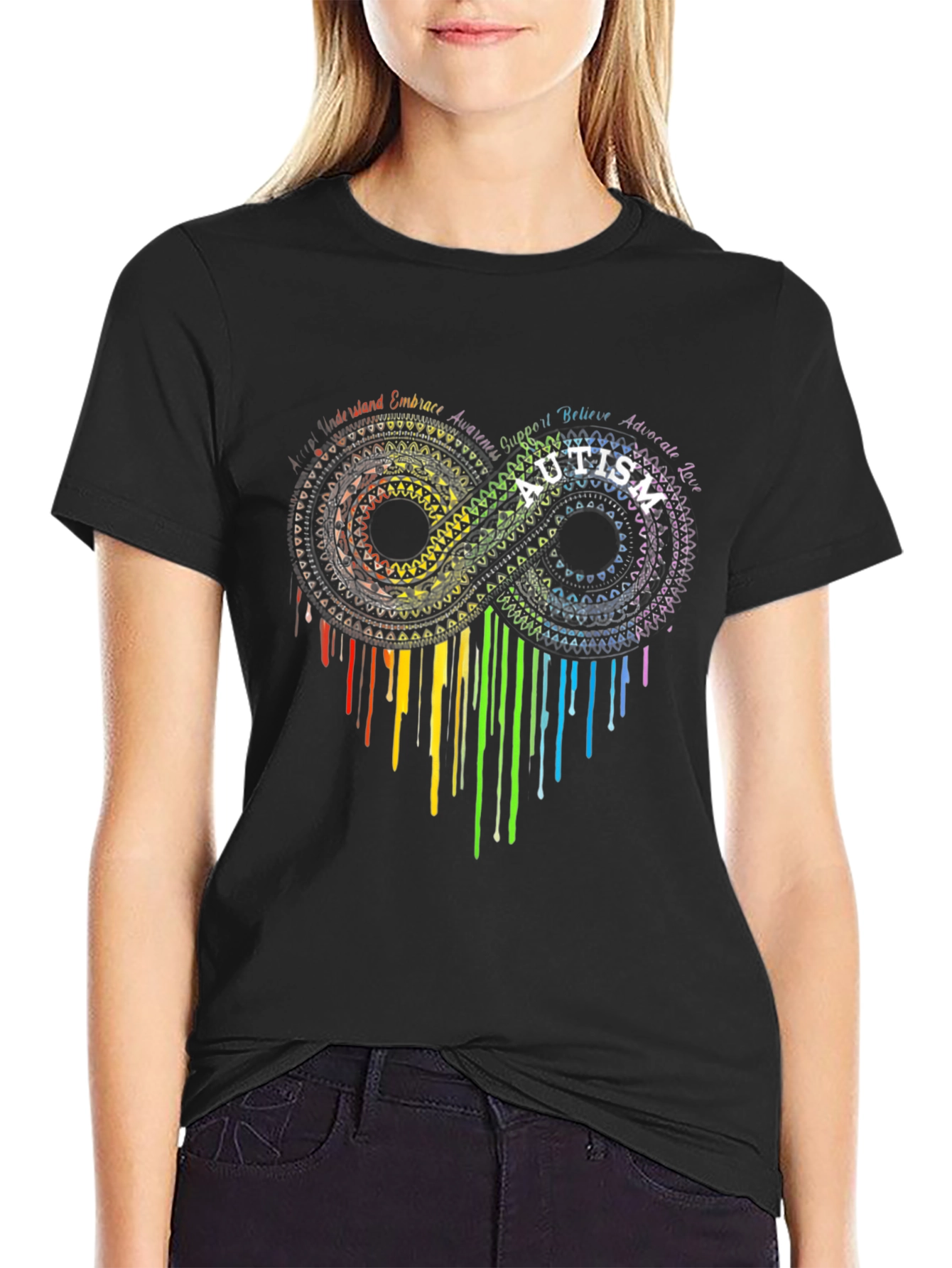 Autism Awareness Infinity Heart Graphic Tee