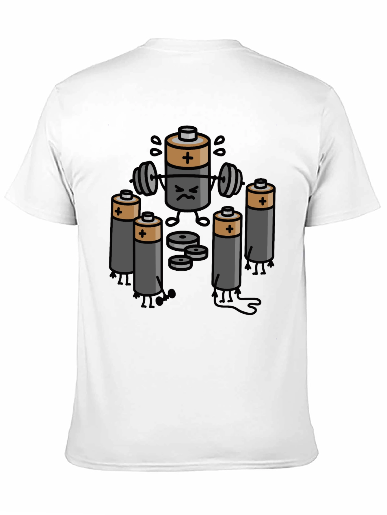 Battery Gym T-Shirt - Funny Workout Design