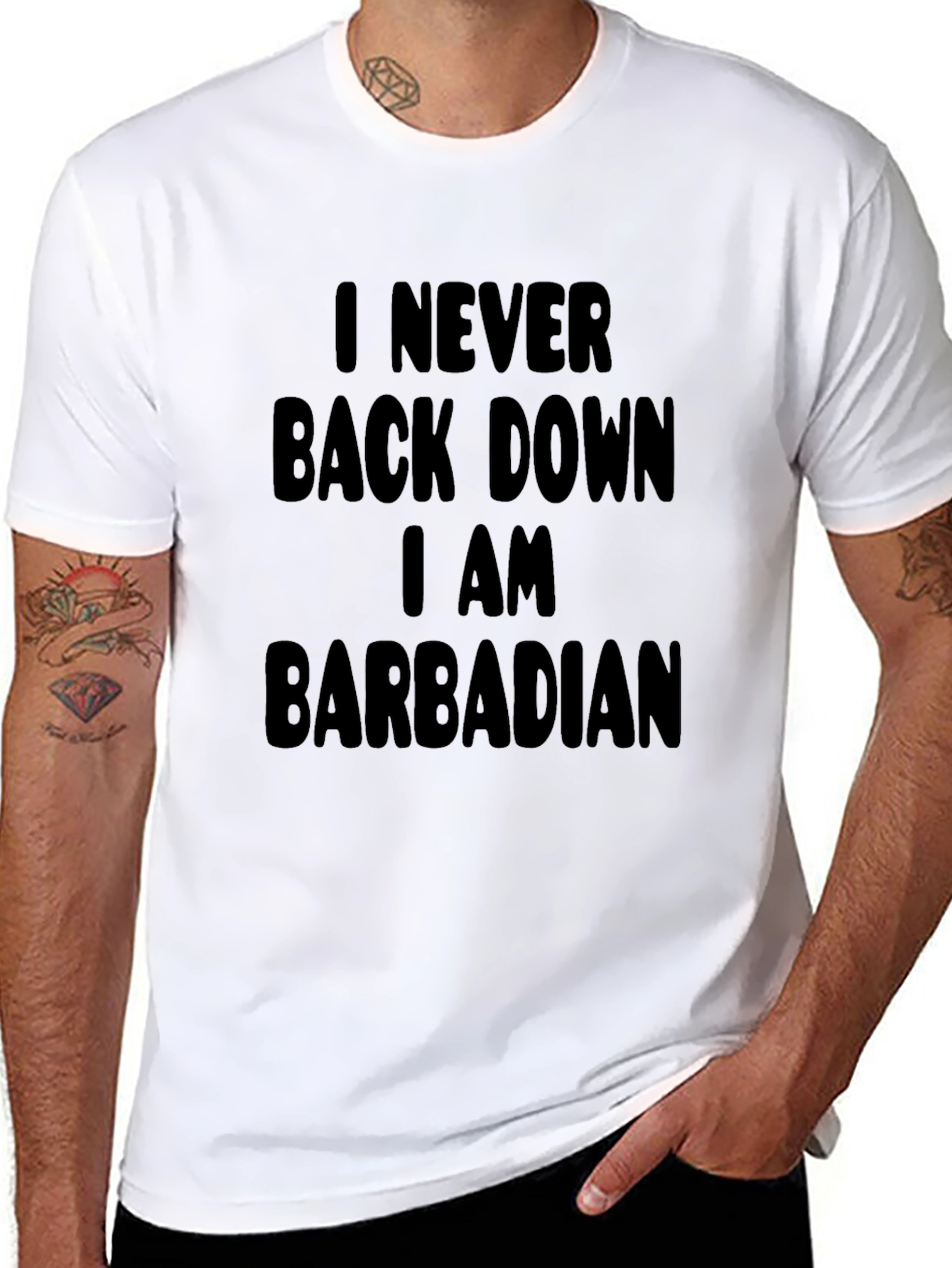 Barbadian Pride Black T-Shirt