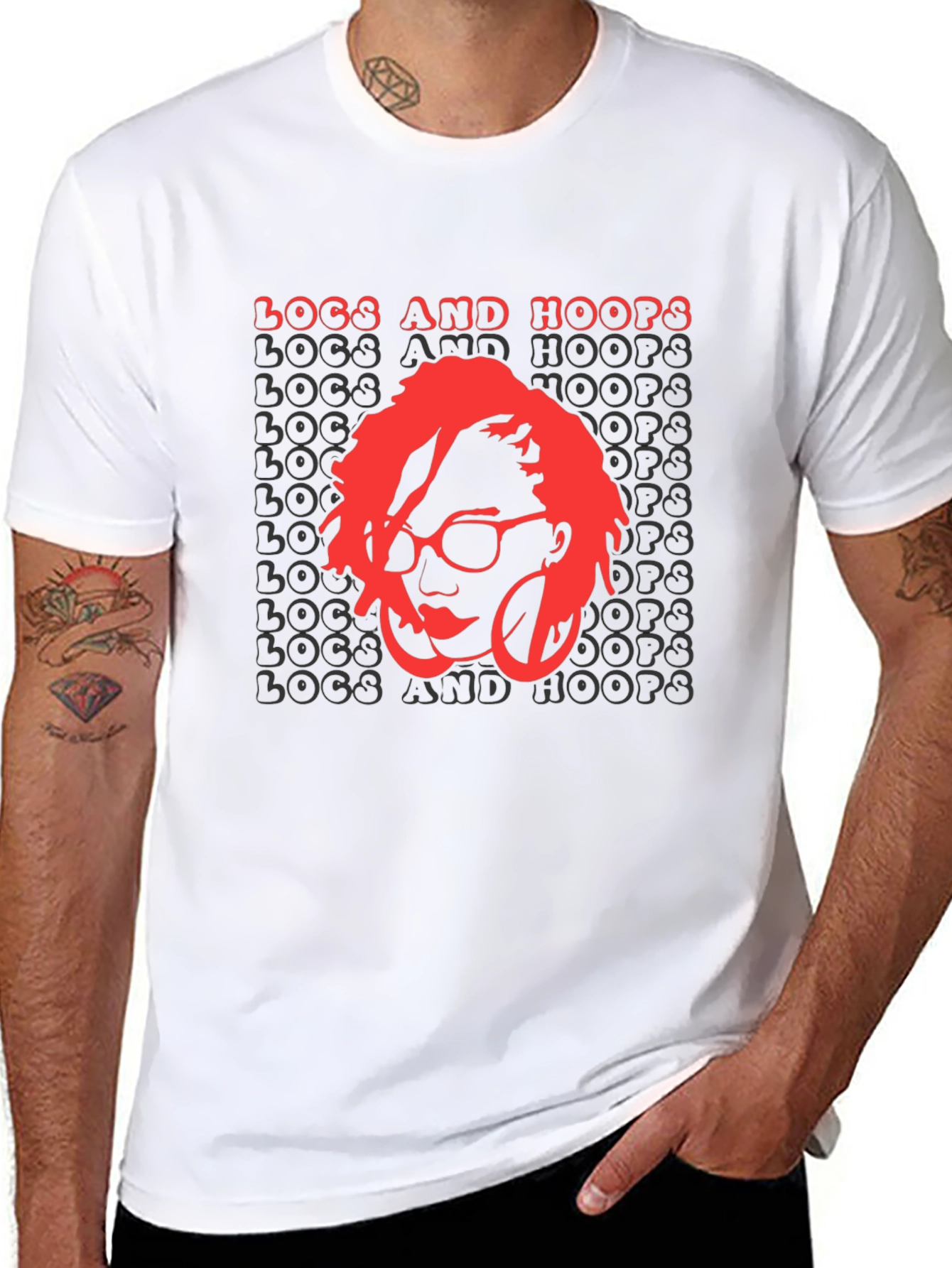 Locs and Hoops Graphic T-Shirt - Unisex