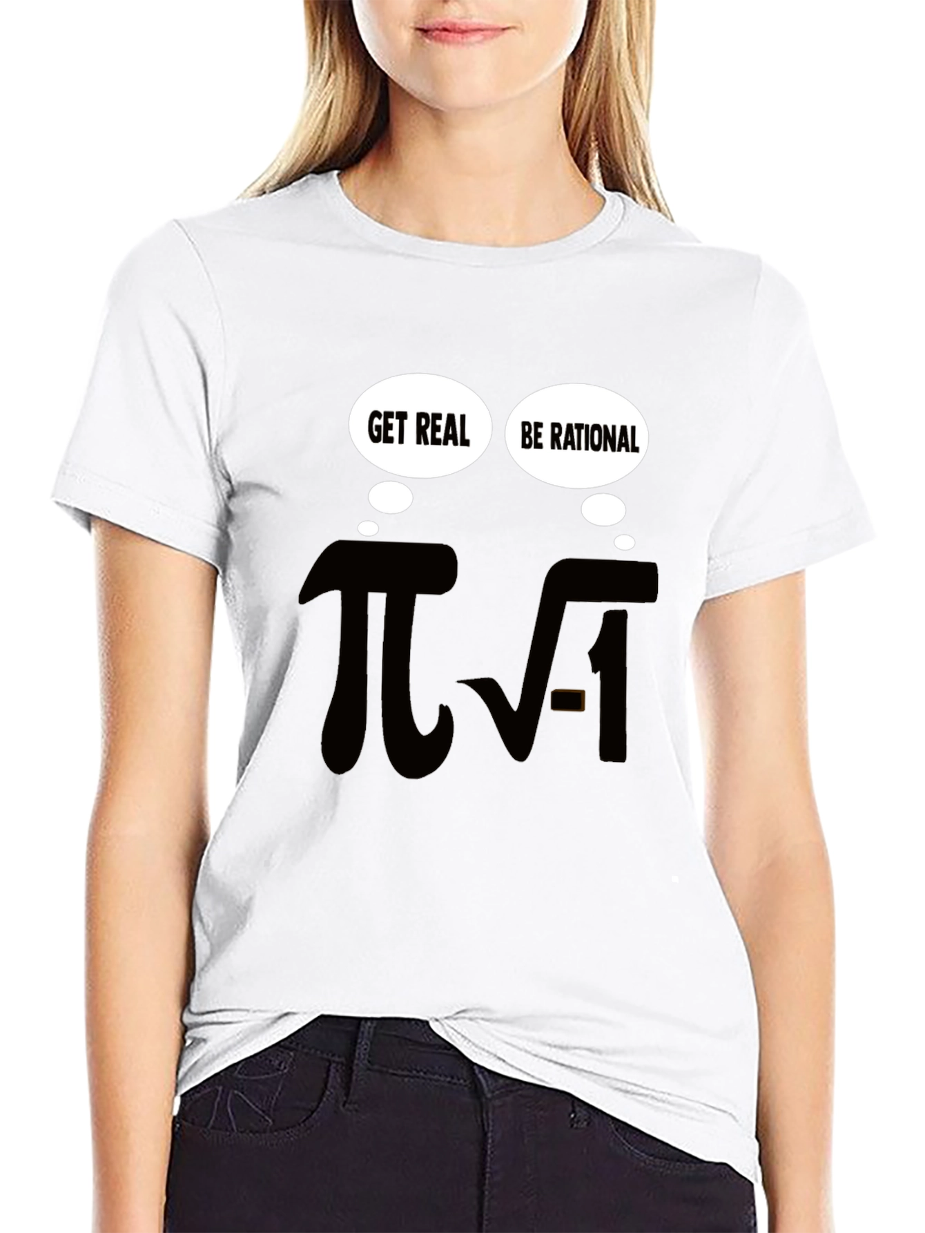 Math Humor T-Shirt - Be Rational Get Real!