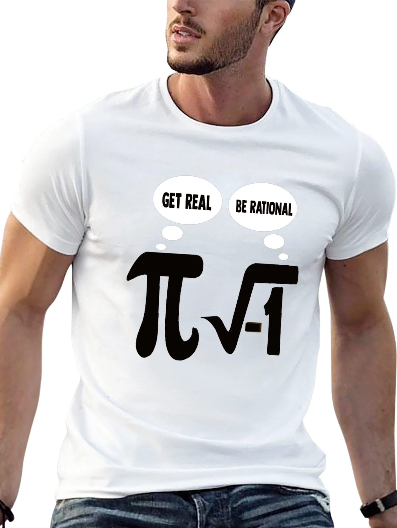 Math Humor T-Shirt - Be Rational Get Real!