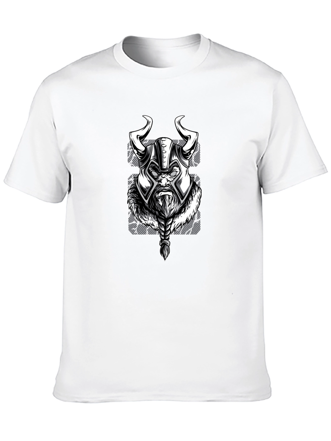 Viking Warrior Graphic T-Shirt - Black