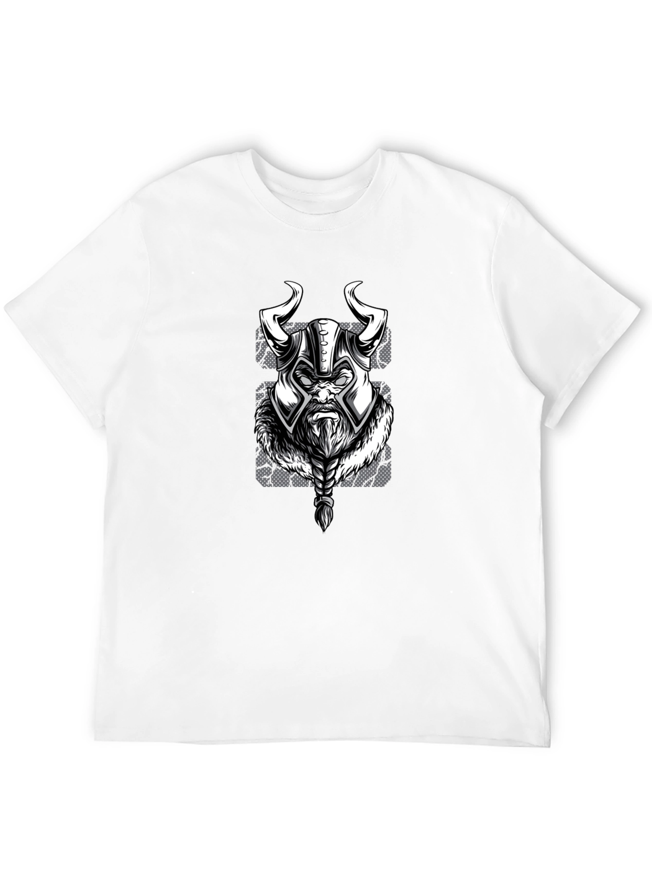 Viking Warrior Graphic T-Shirt - Black
