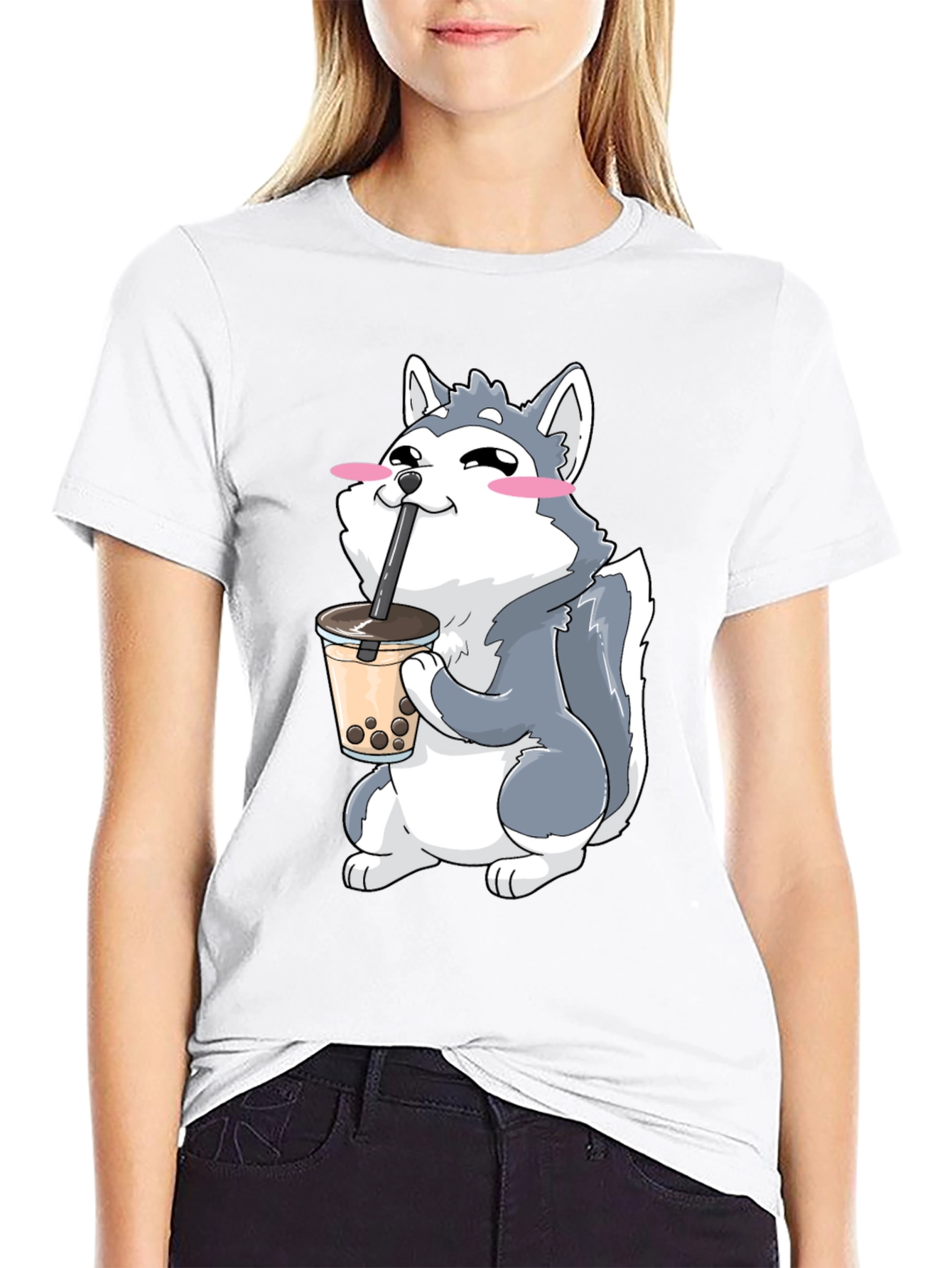 Husky Boba Tea Graphic Tee