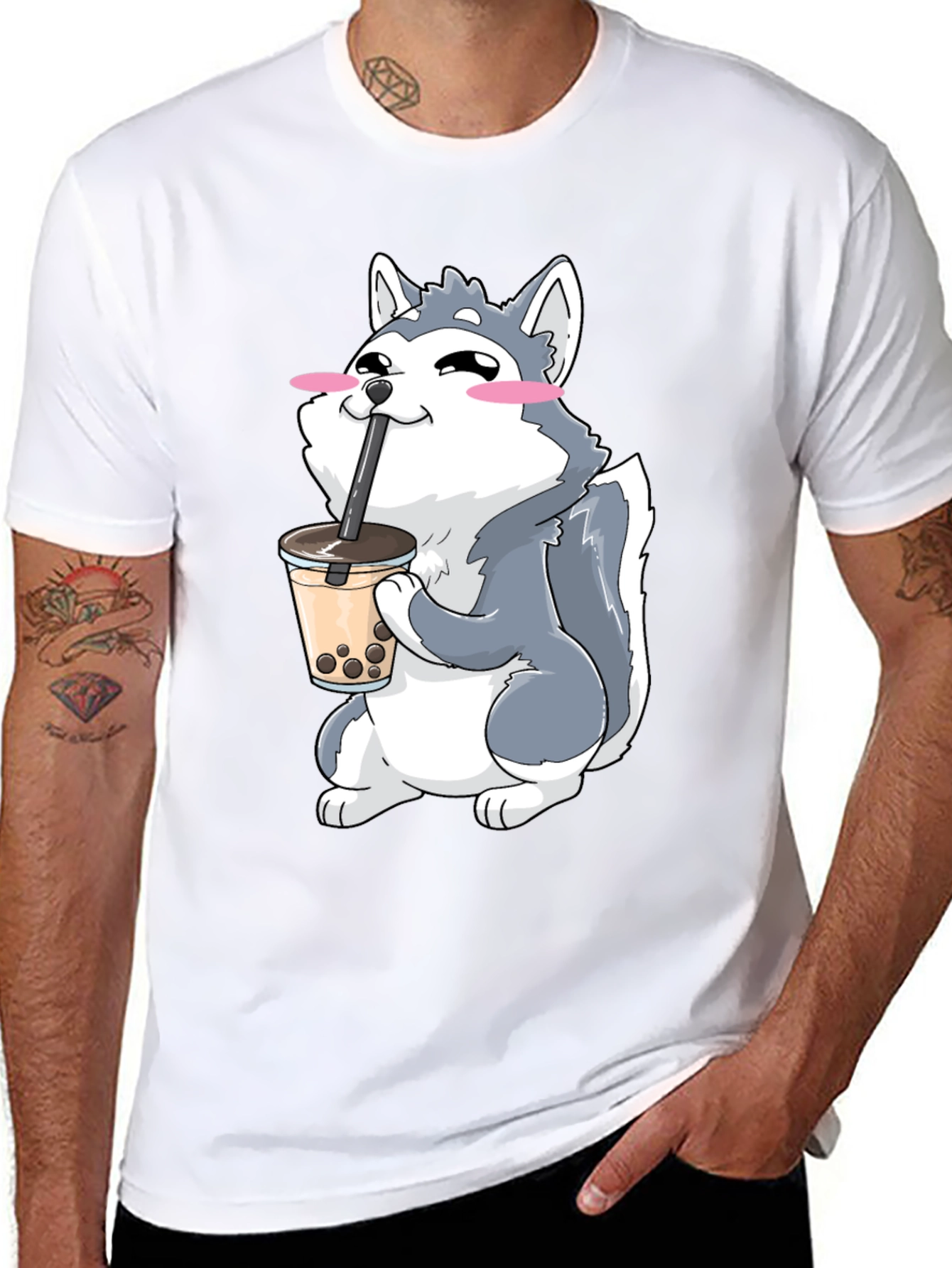 Husky Boba Tea Graphic Tee