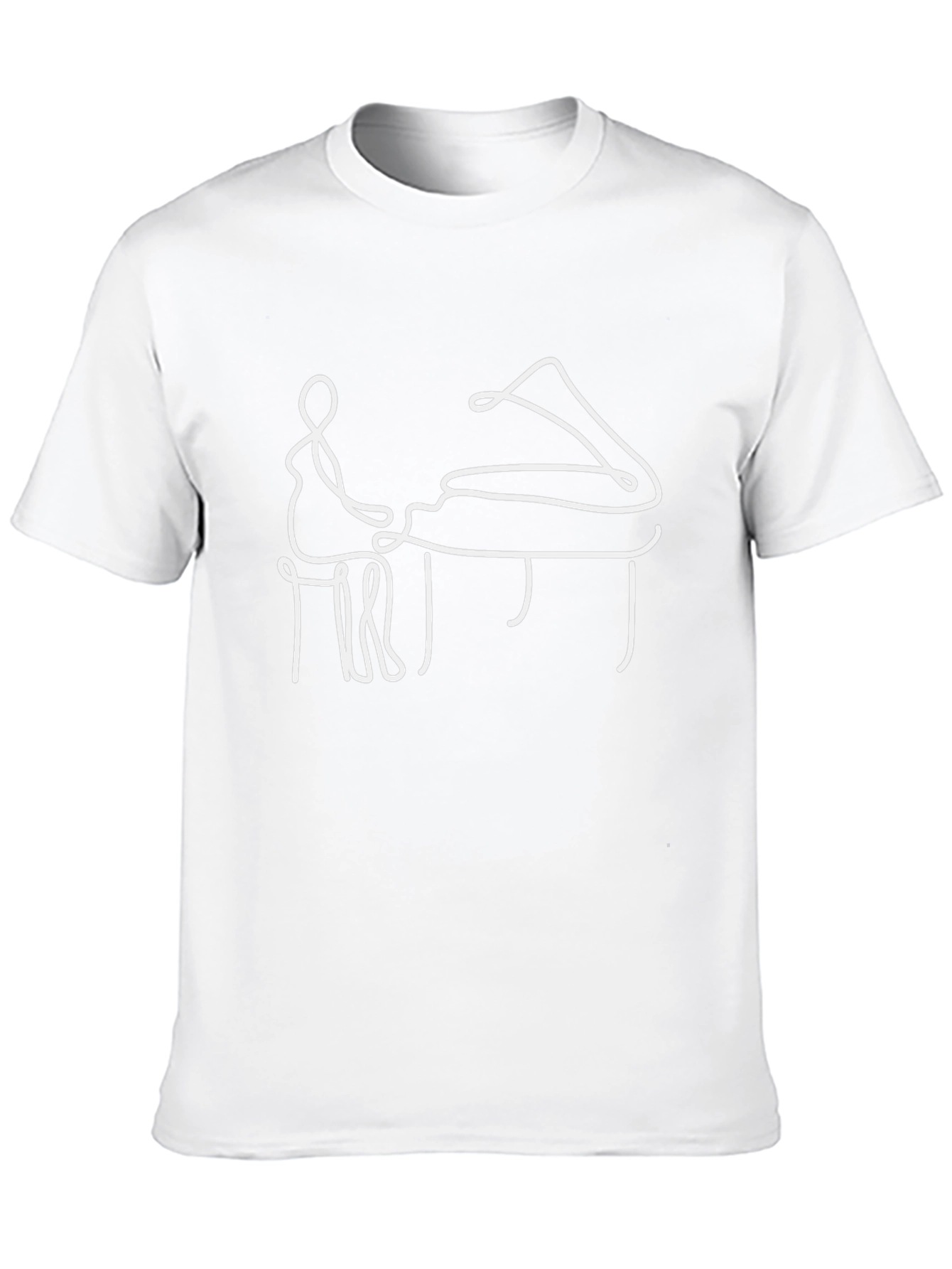 Piano Player Graphic Tee - Stylish Musician Shirt