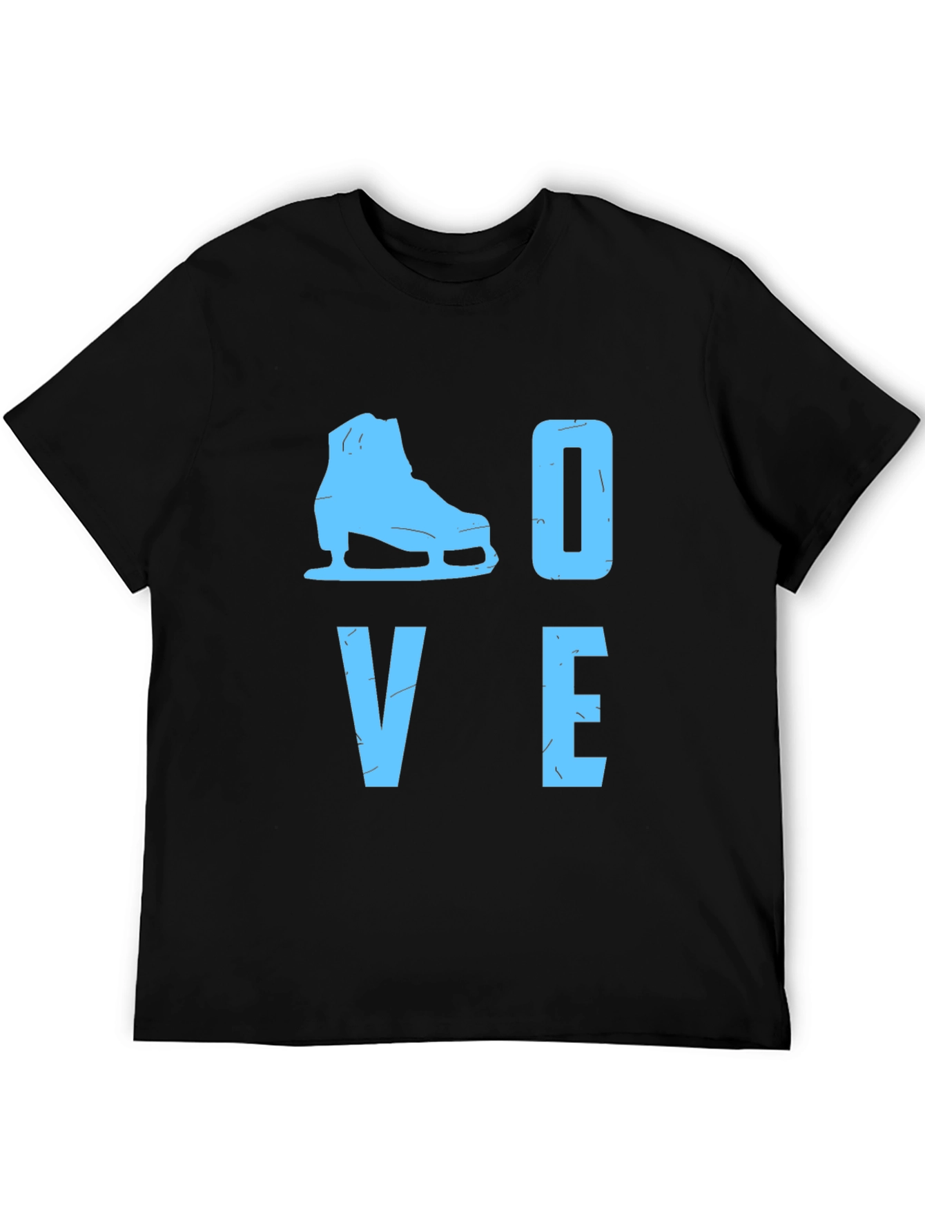 Love Ice Skating Black T-Shirt
