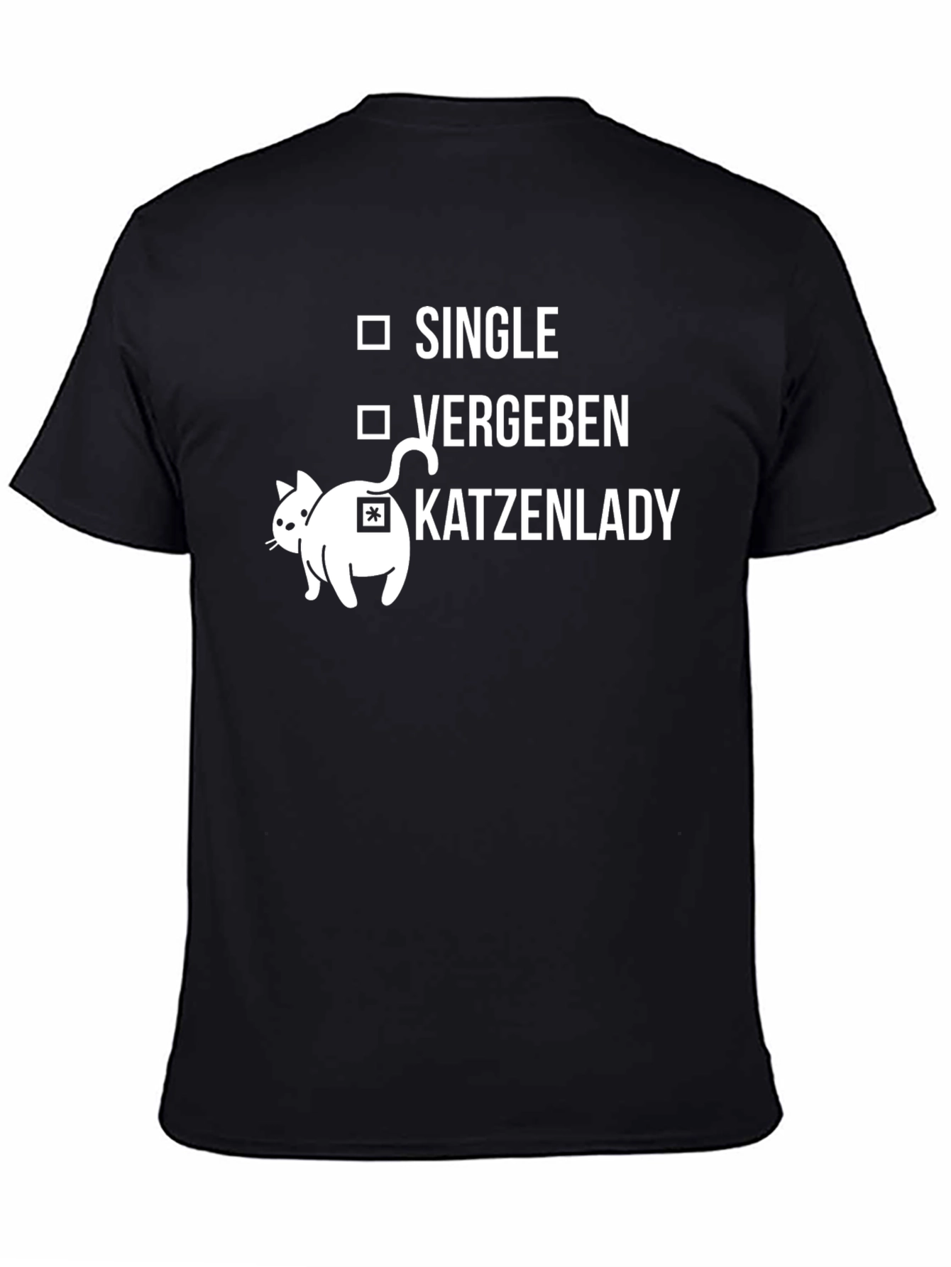 Single Vergeben Katzenlady T-Shirt