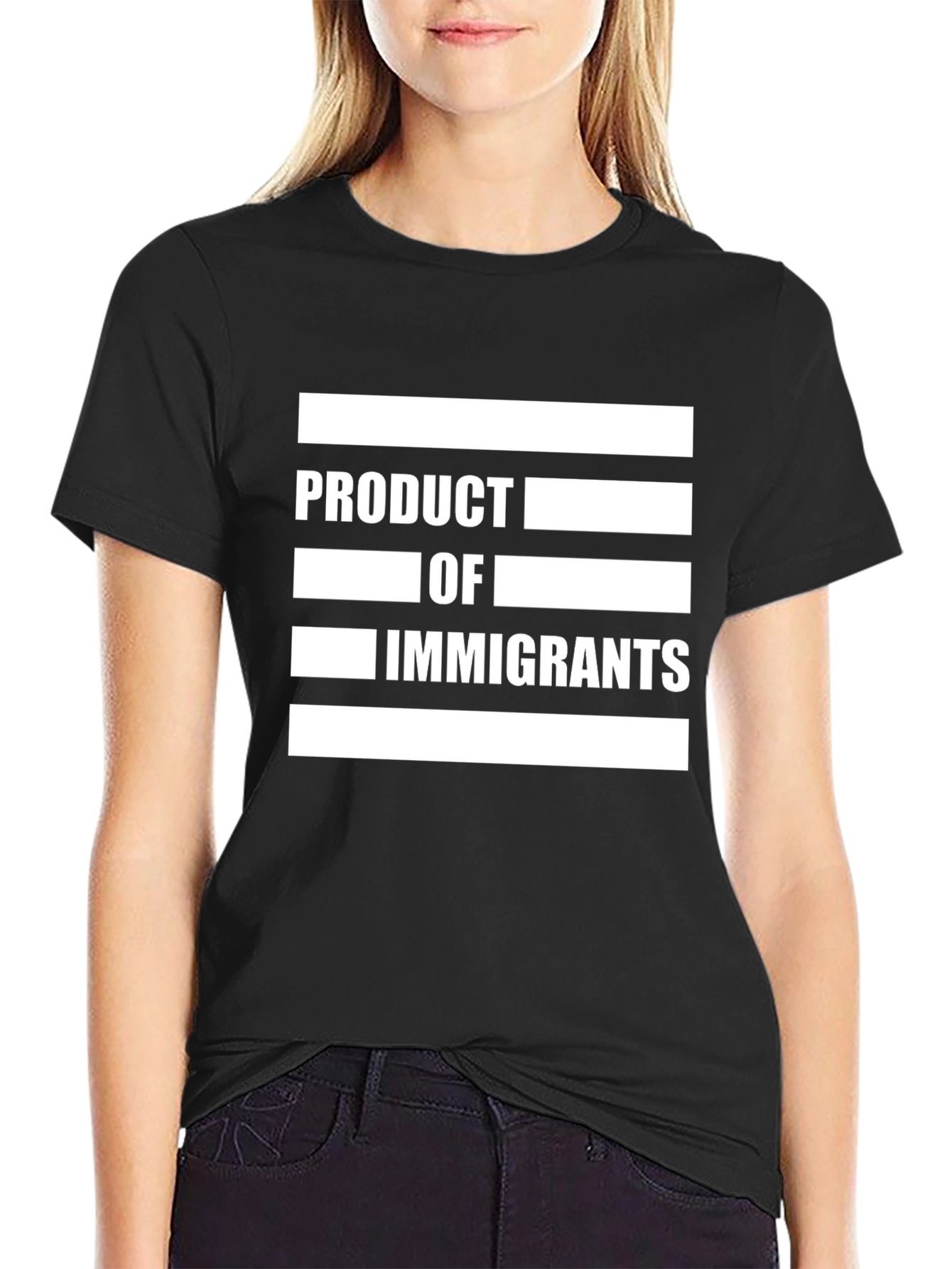 Product of Immigrants Graphic Tee - Black