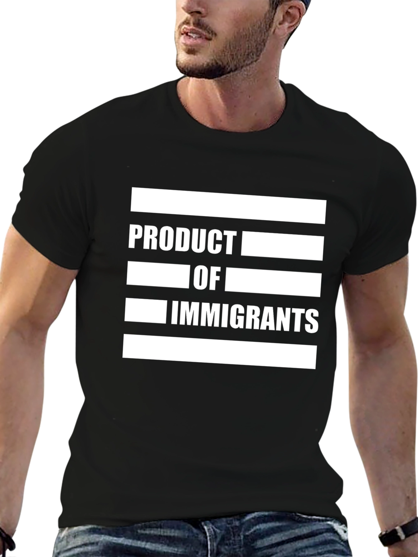 Product of Immigrants Graphic Tee - Black