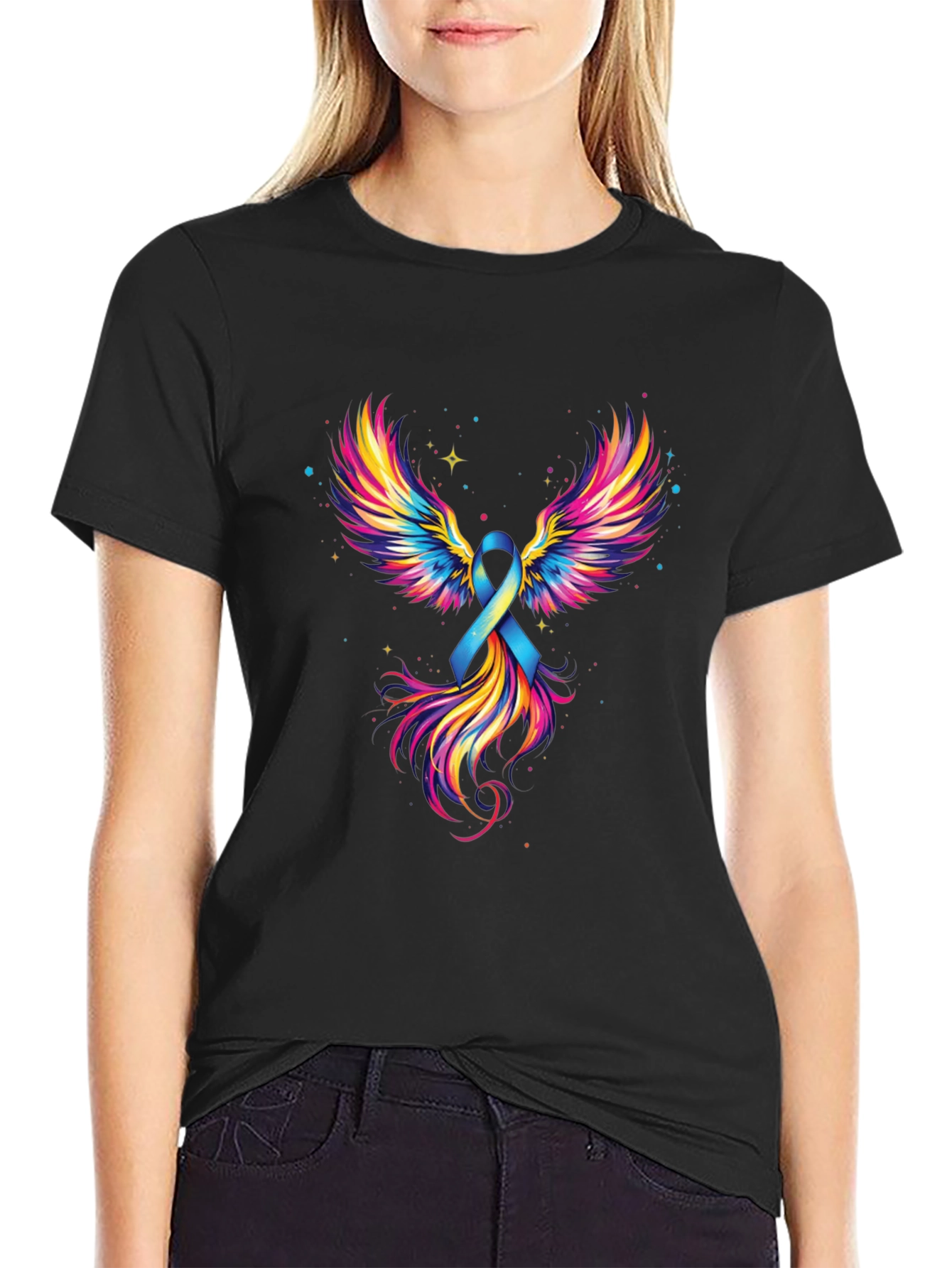 Ribbon Wings Graphic Tee - Awareness Shirt