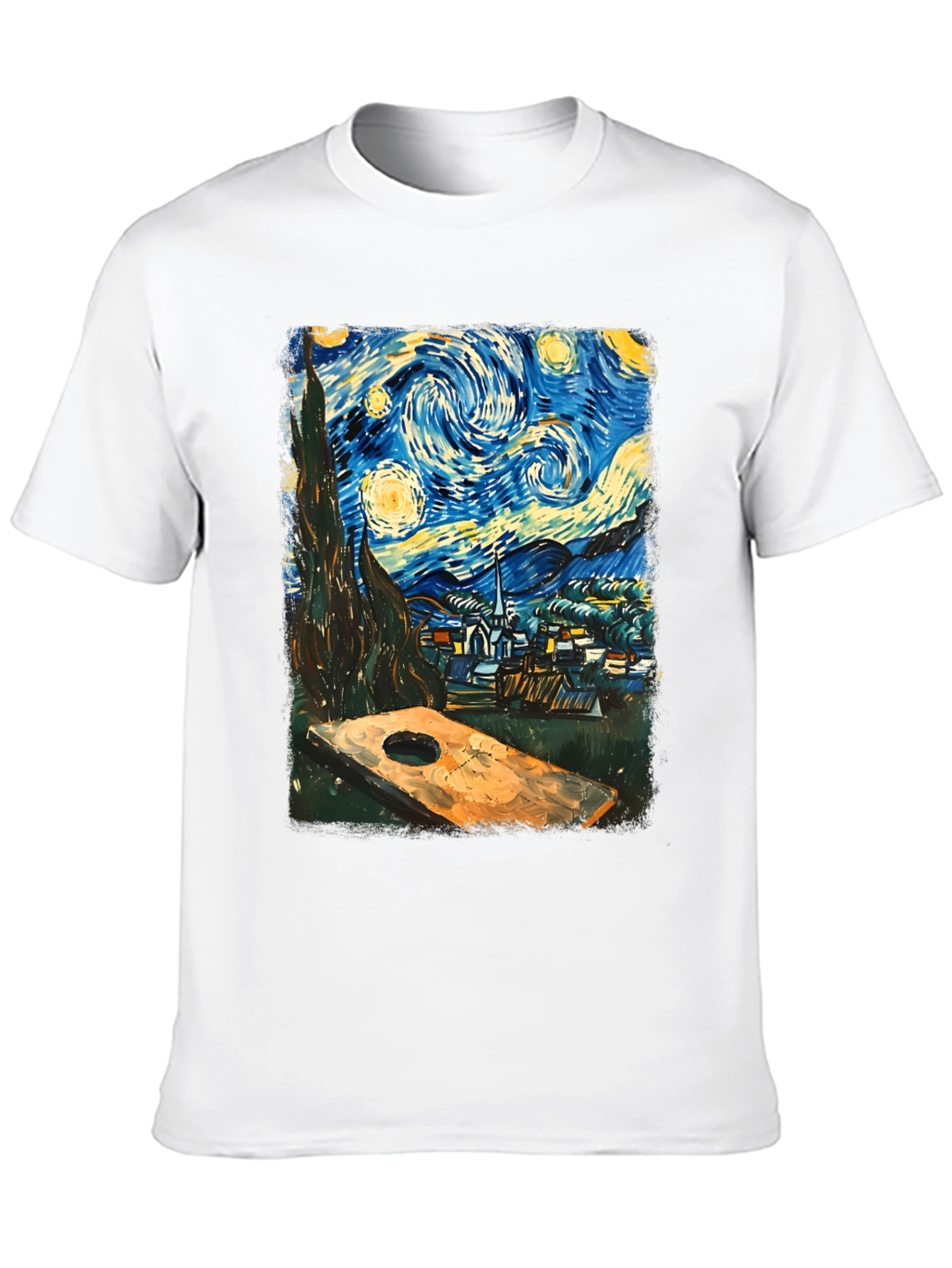Starry Night Cornhole T-Shirt