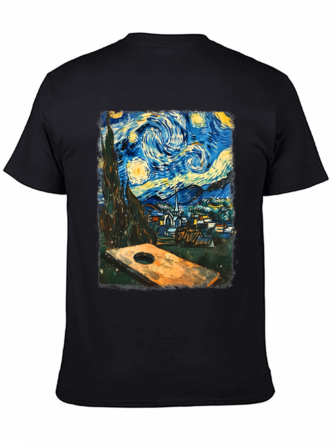 Starry Night Cornhole T-Shirt