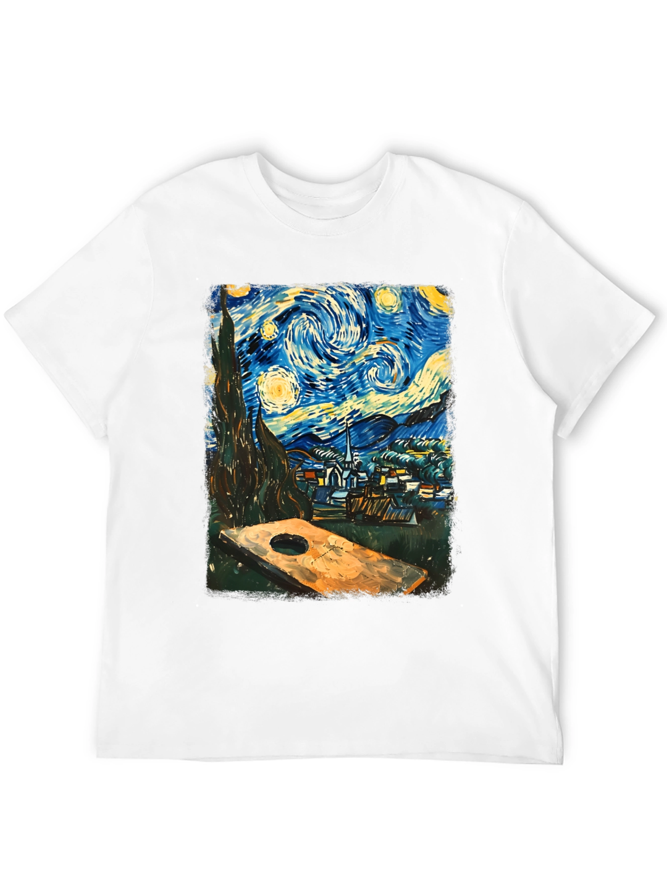 Starry Night Cornhole T-Shirt