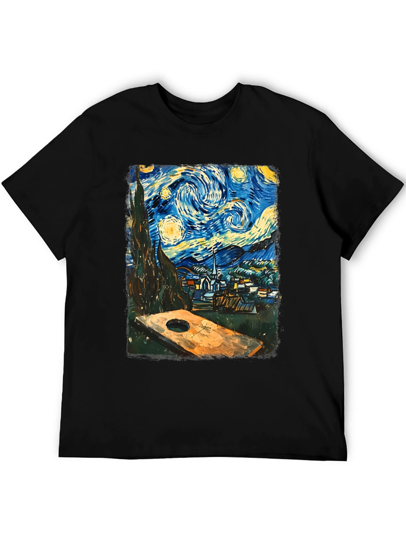 Starry Night Cornhole T-Shirt