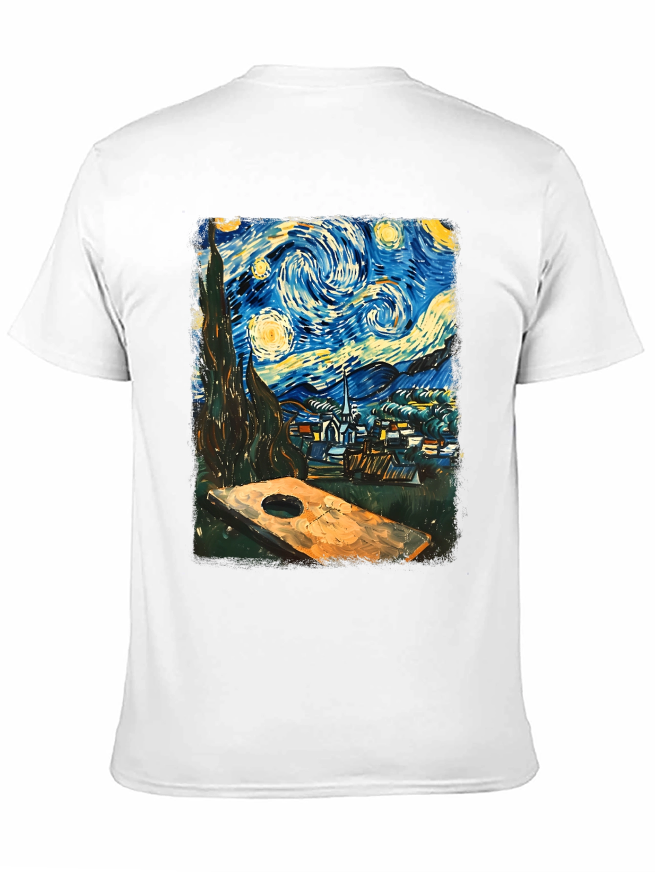 Starry Night Cornhole T-Shirt