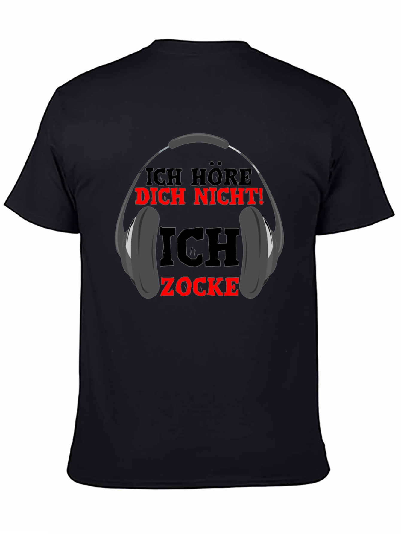 Ich Zocke T-Shirt - Gamer Headphone Tee
