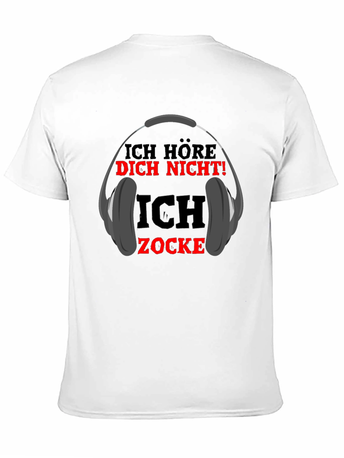Ich Zocke T-Shirt - Gamer Headphone Tee