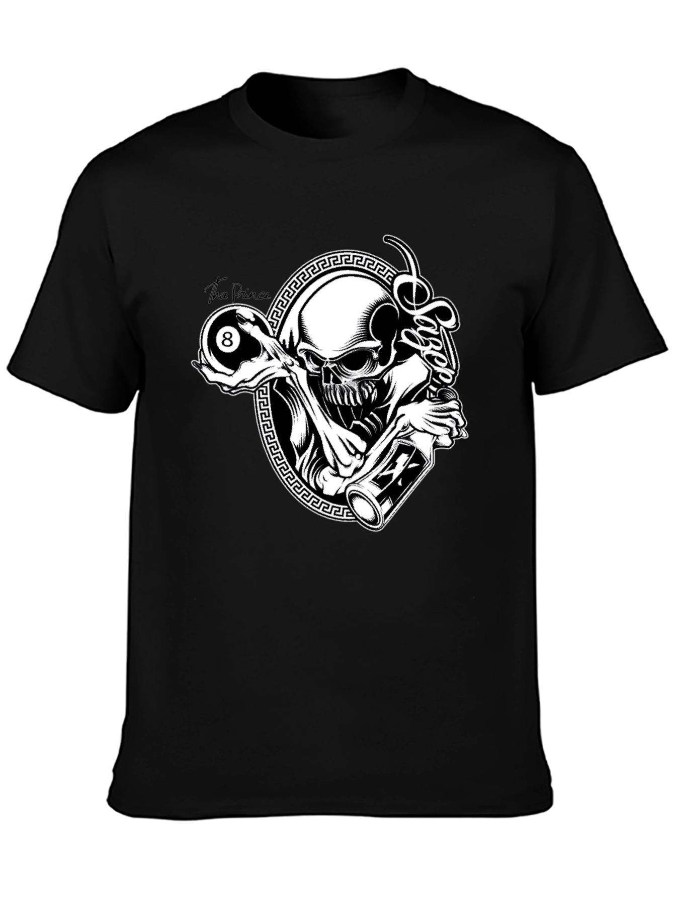 Skull and 8-Ball Graphic Tee