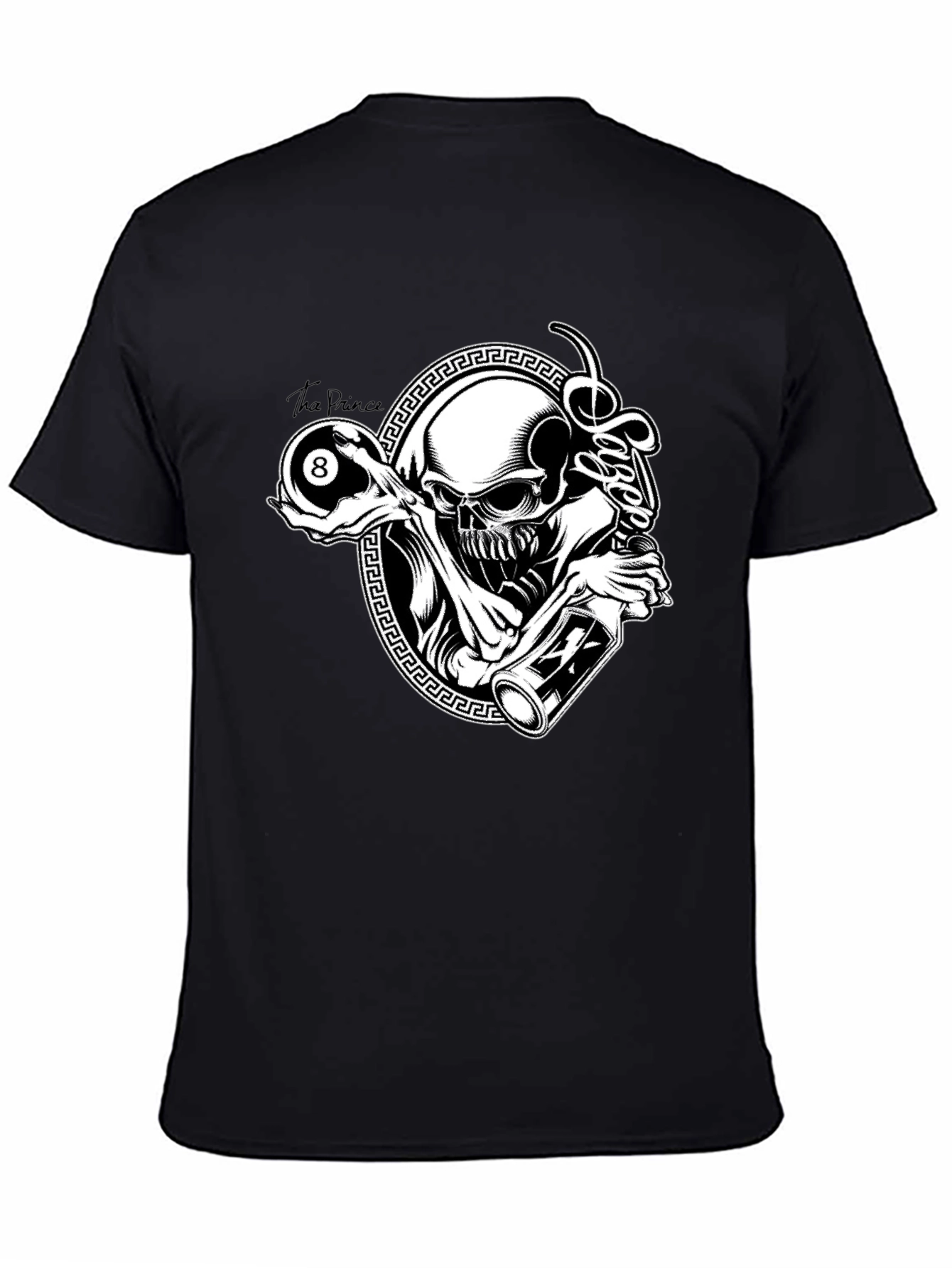 Skull and 8-Ball Graphic Tee