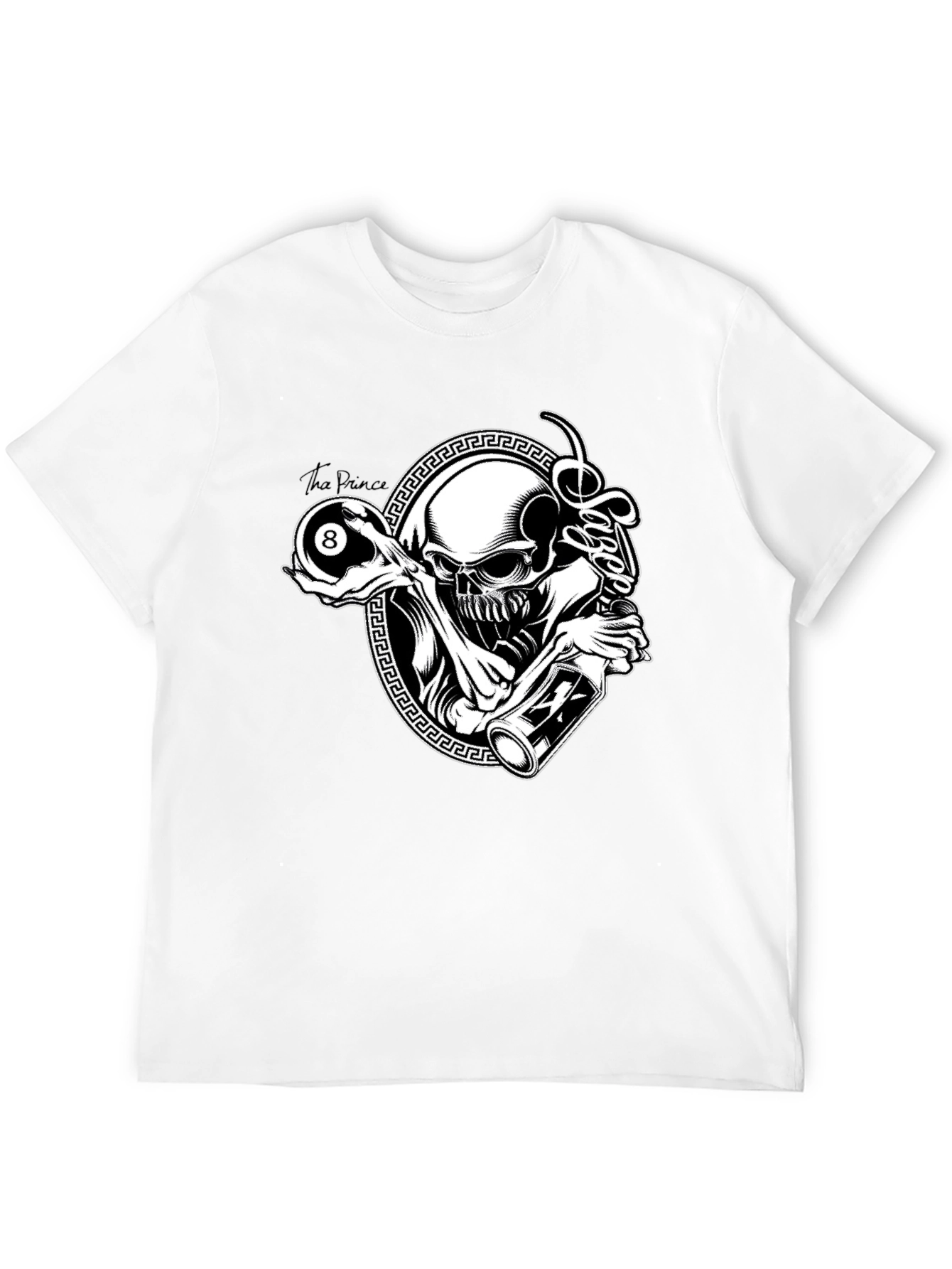 Skull and 8-Ball Graphic Tee