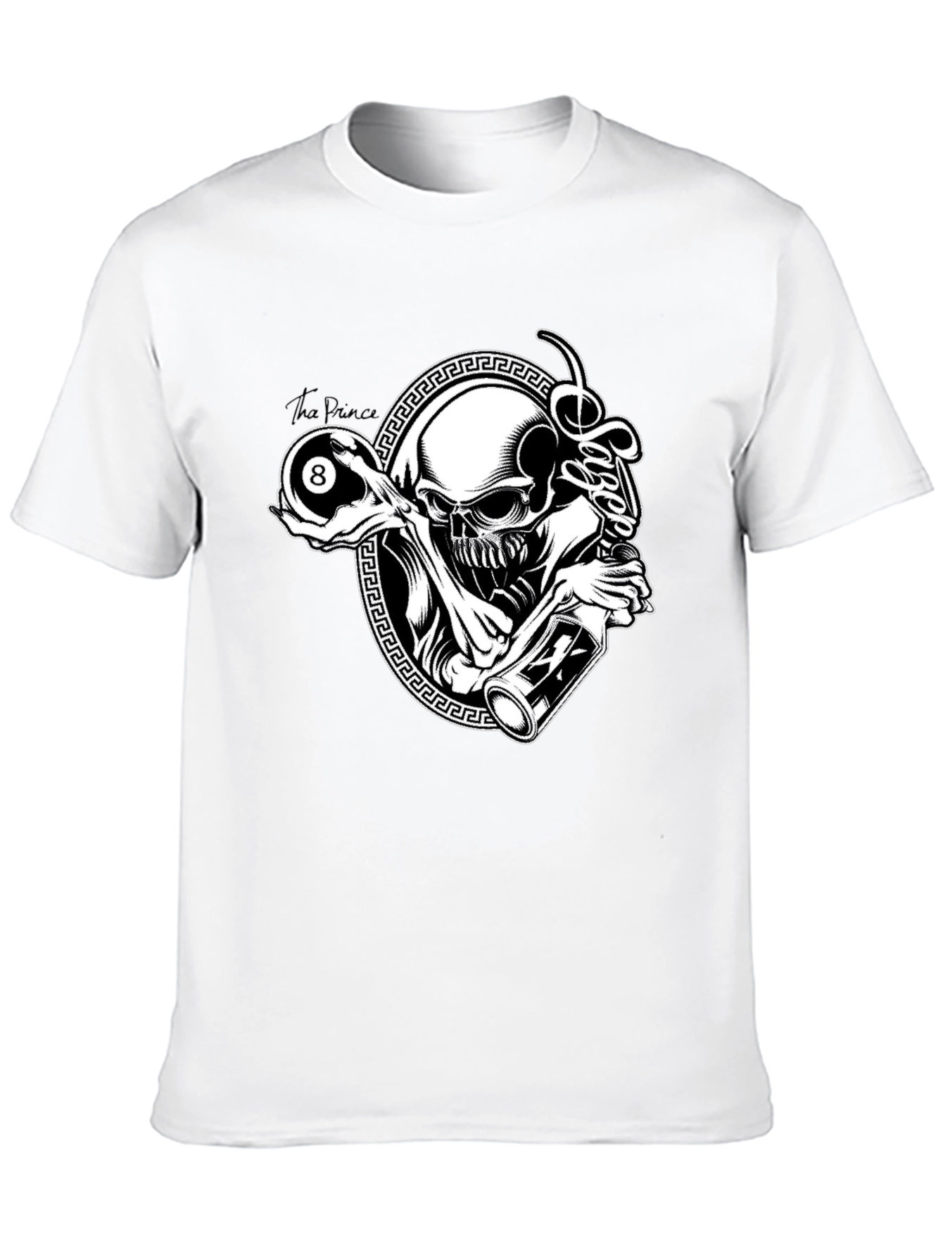 Skull and 8-Ball Graphic Tee