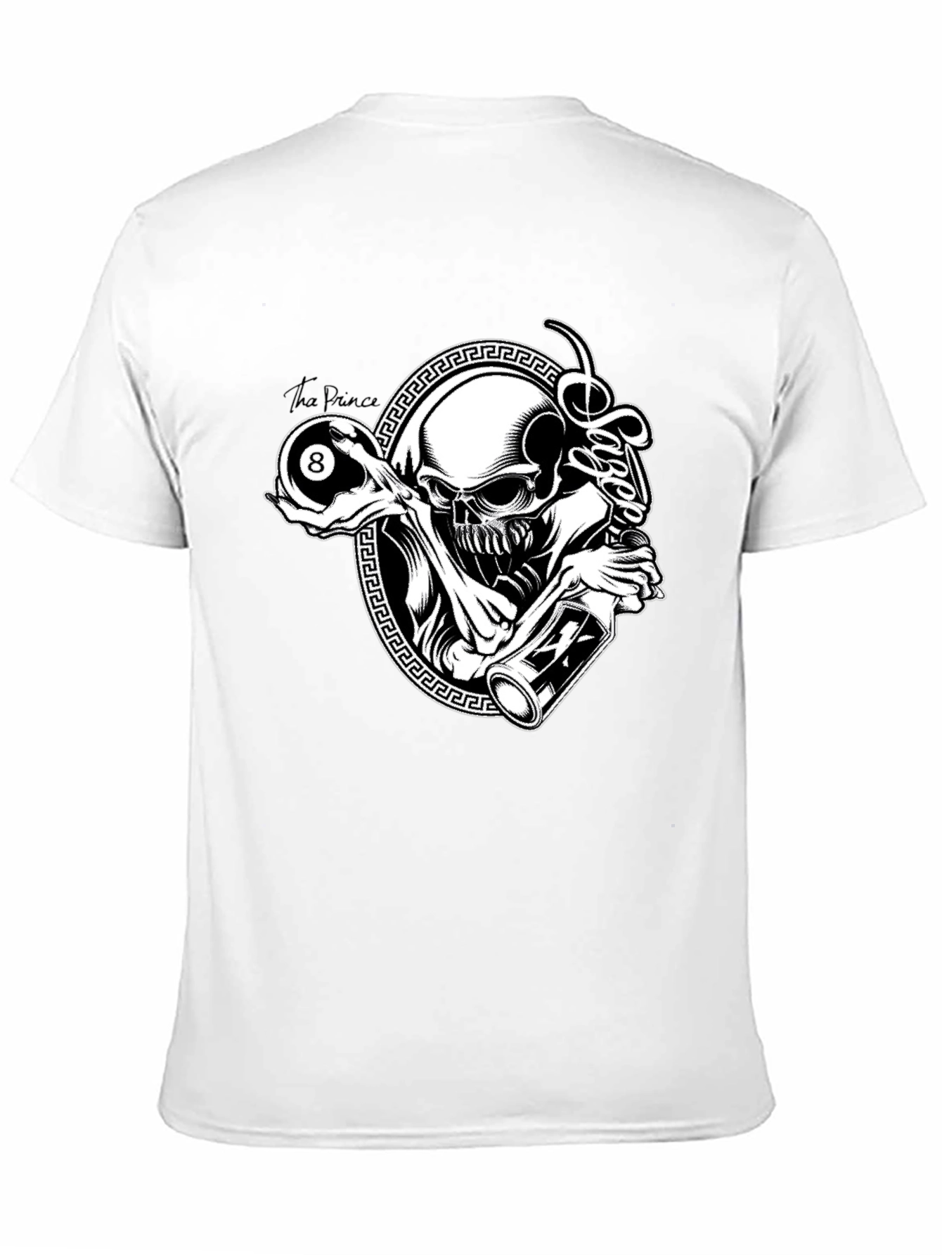 Skull and 8-Ball Graphic Tee