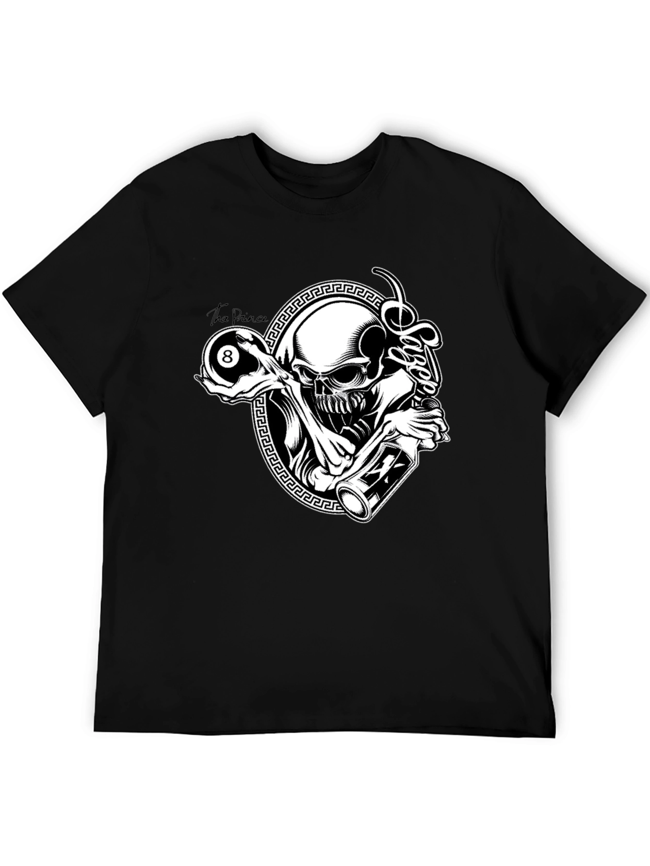 Skull and 8-Ball Graphic Tee