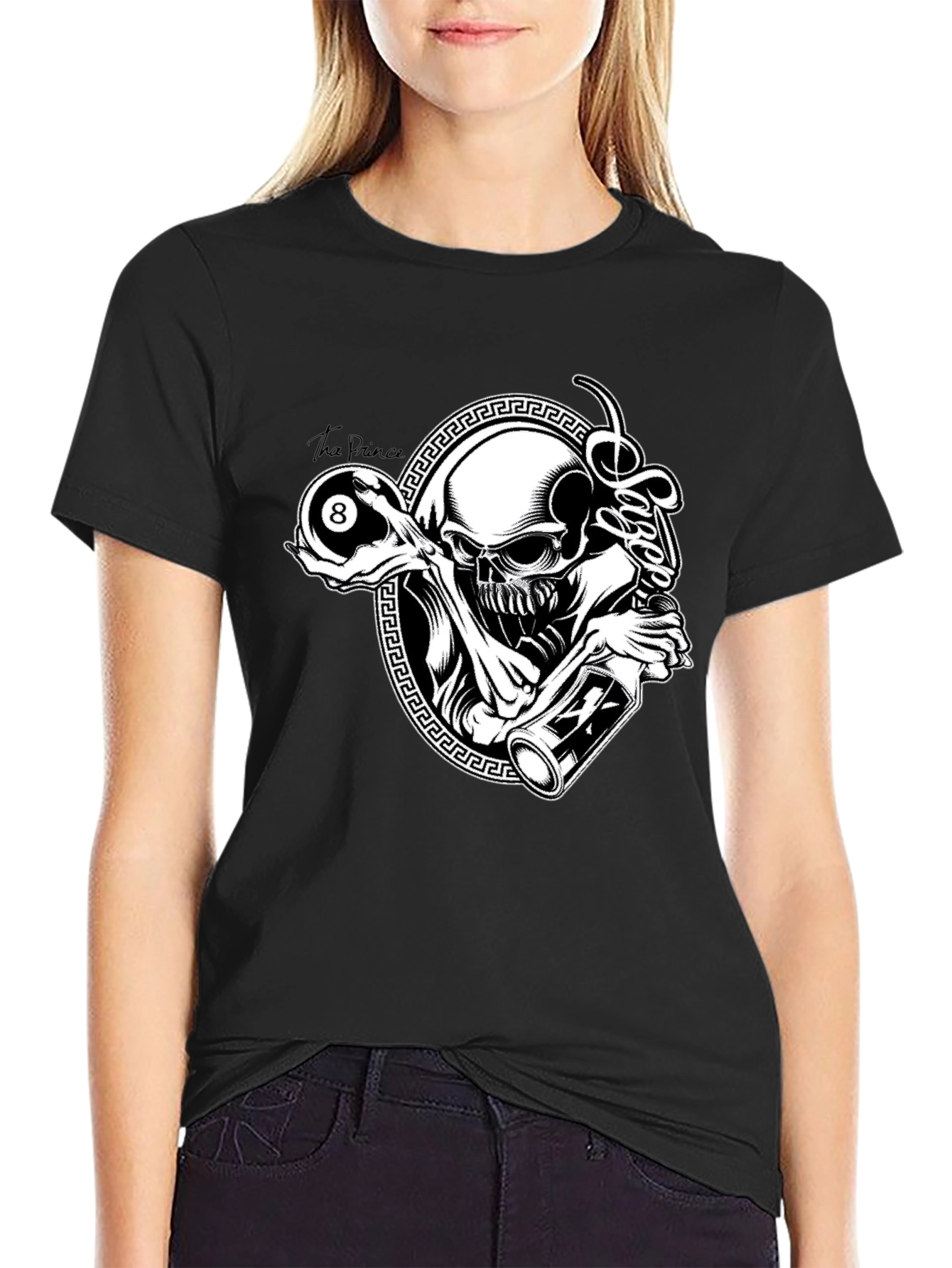 Skull and 8-Ball Graphic Tee