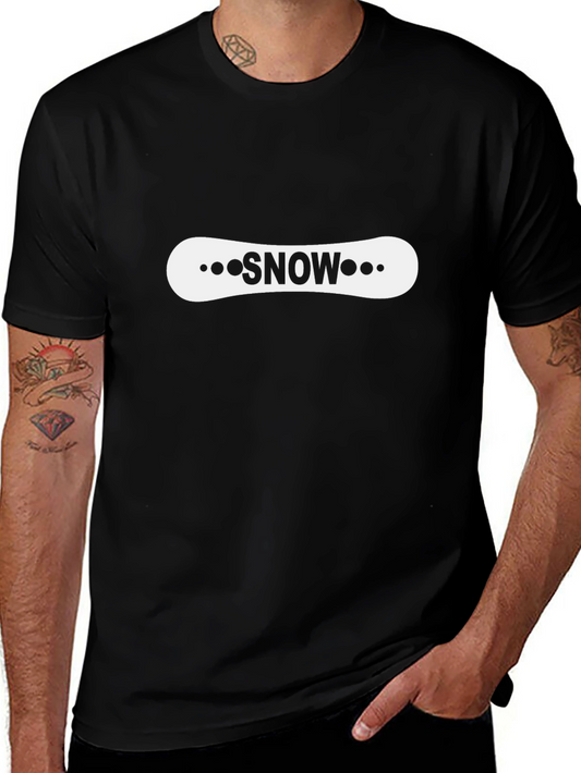 Snowboard Graphic Black T-Shirt