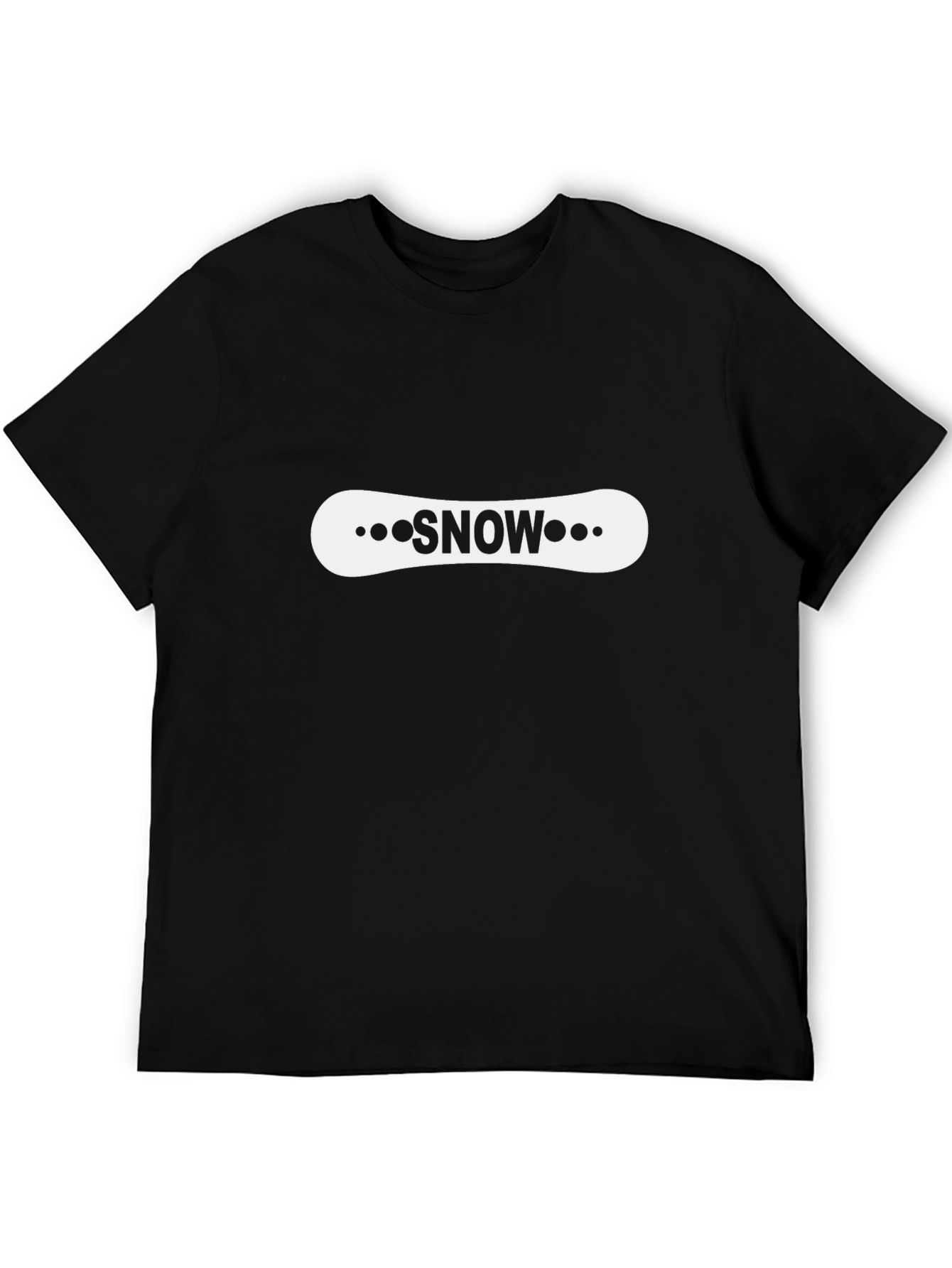 Snowboard Graphic Black T-Shirt