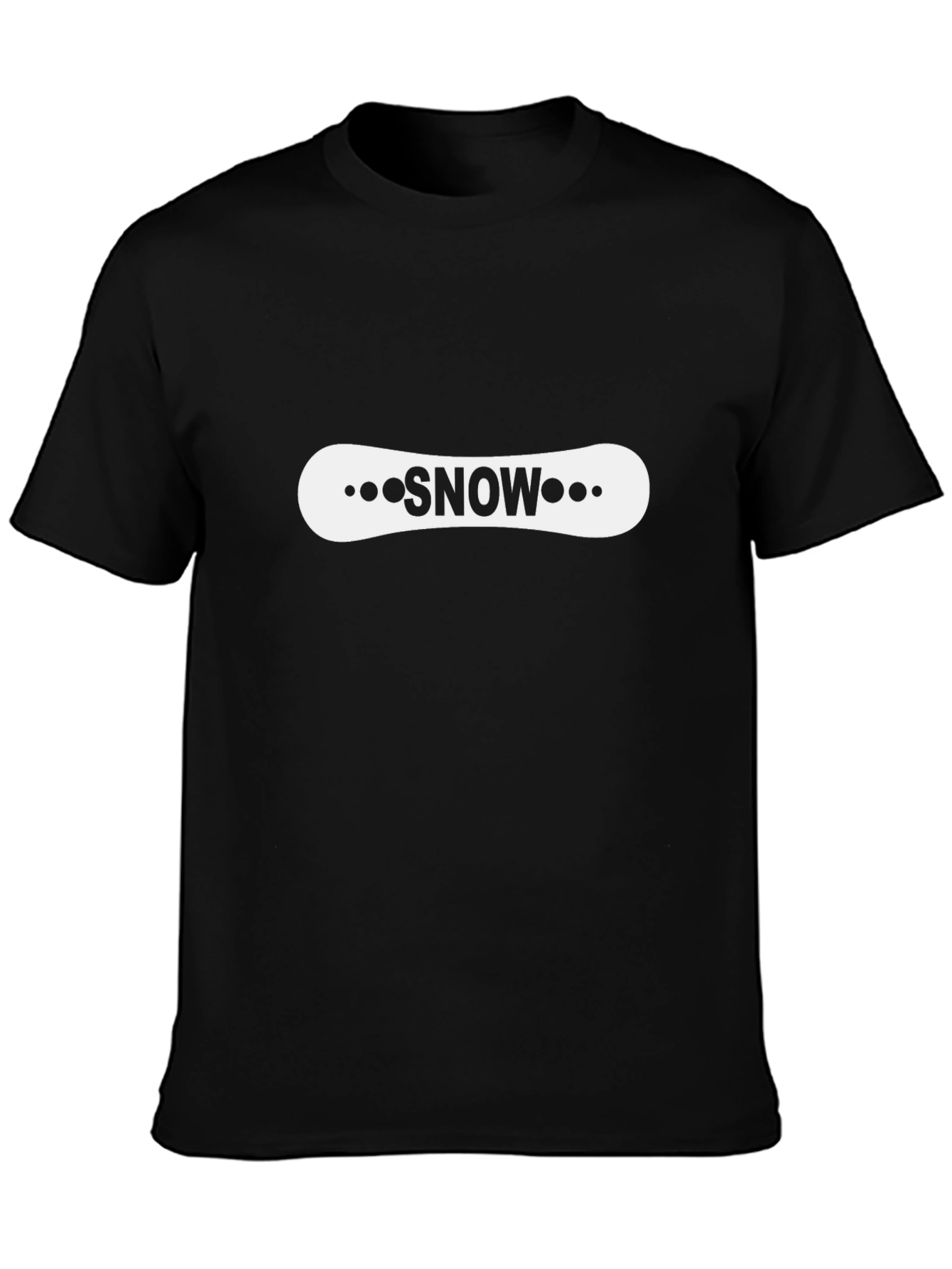 Snowboard Graphic Black T-Shirt