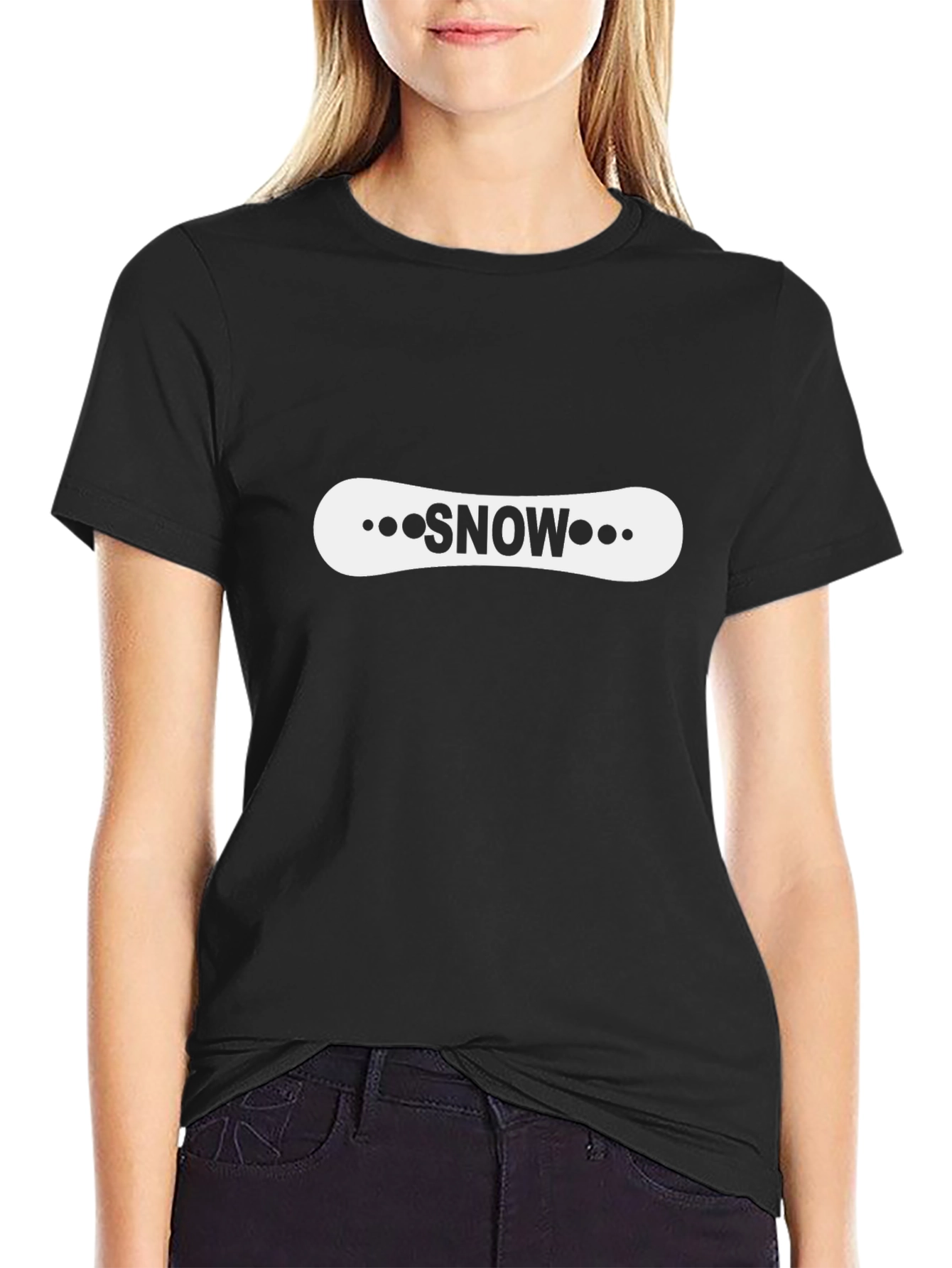 Snowboard Graphic Black T-Shirt