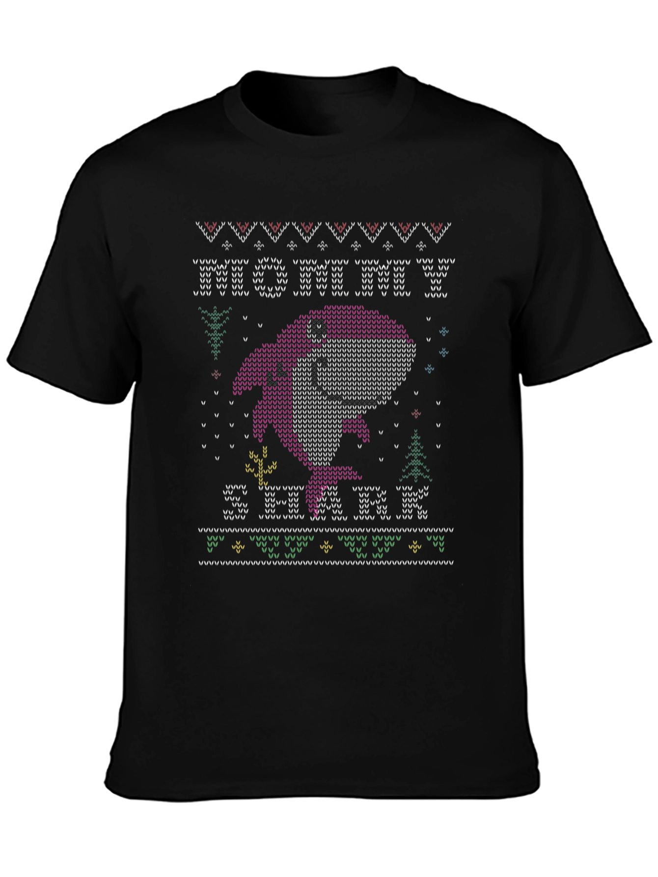 Festive Mommy Shark Ugly Christmas Sweater T-Shirt